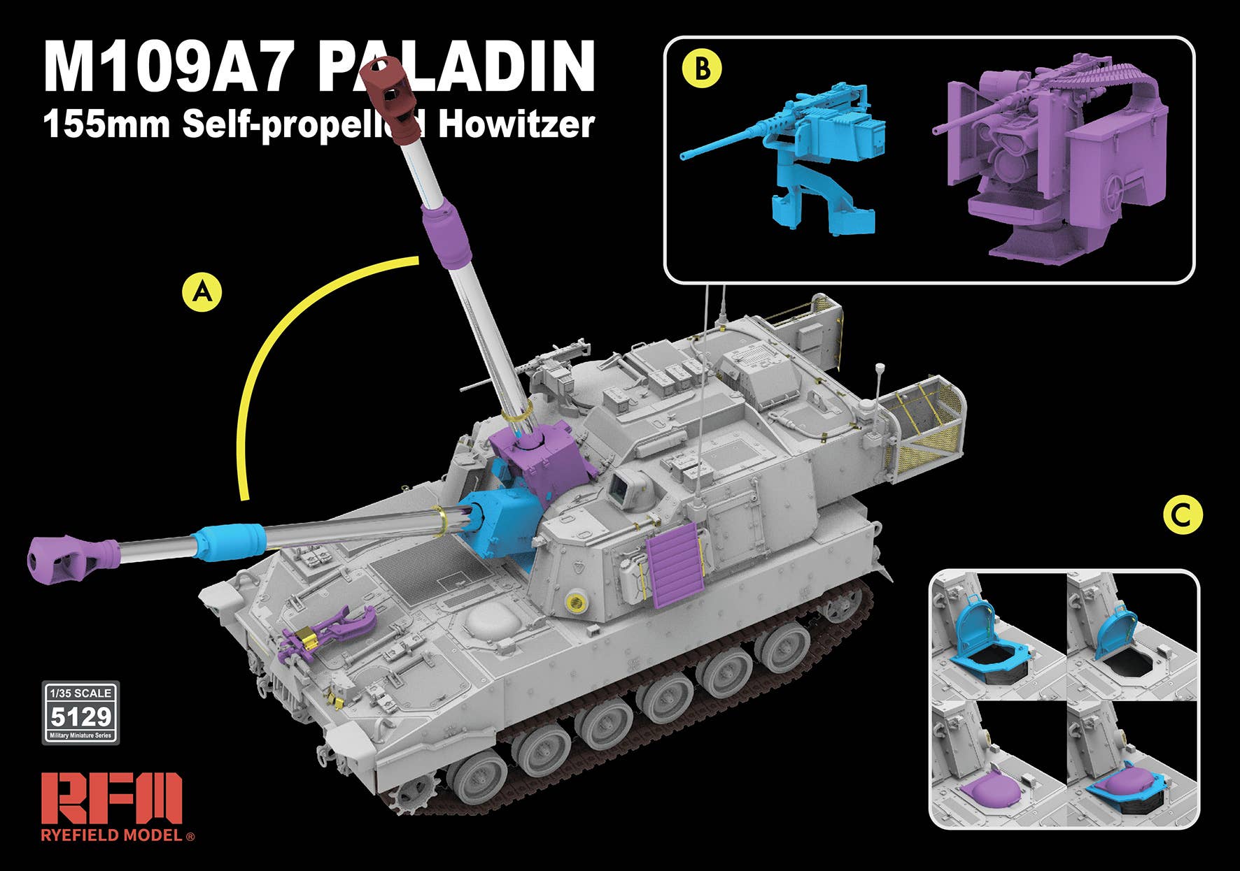 RFM: 1/35 M109A7 Paladin Self-Propelled Howitzer