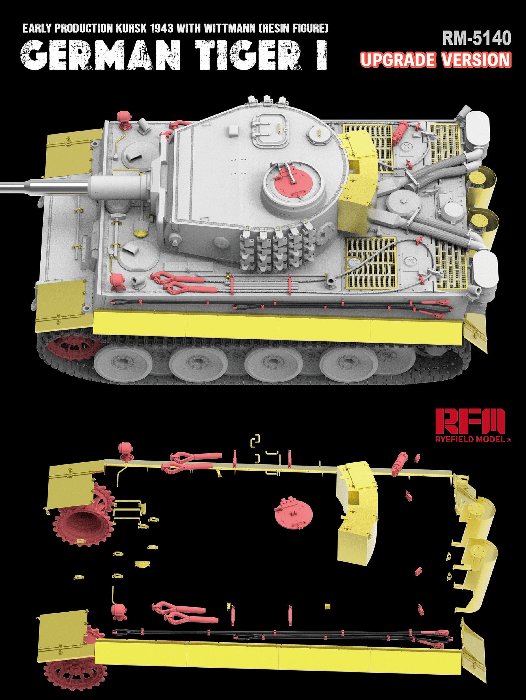 RFM: 1/35 Sd.Kfz.181 Pz.Kpfw. VI Ausf. E Tiger I Early Production Kursk 1943 (Upgrade Version)