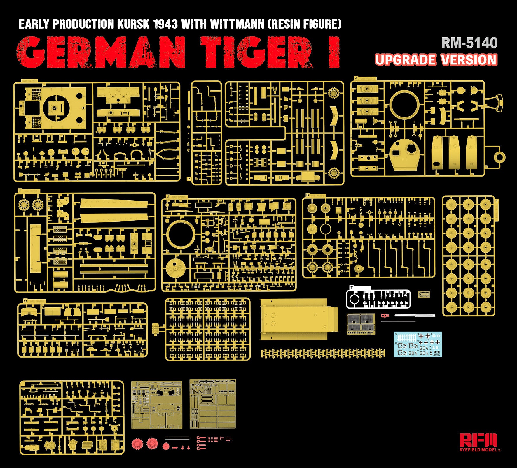 RFM: 1/35 Sd.Kfz.181 Pz.Kpfw. VI Ausf. E Tiger I Early Production Kursk 1943 (Upgrade Version)