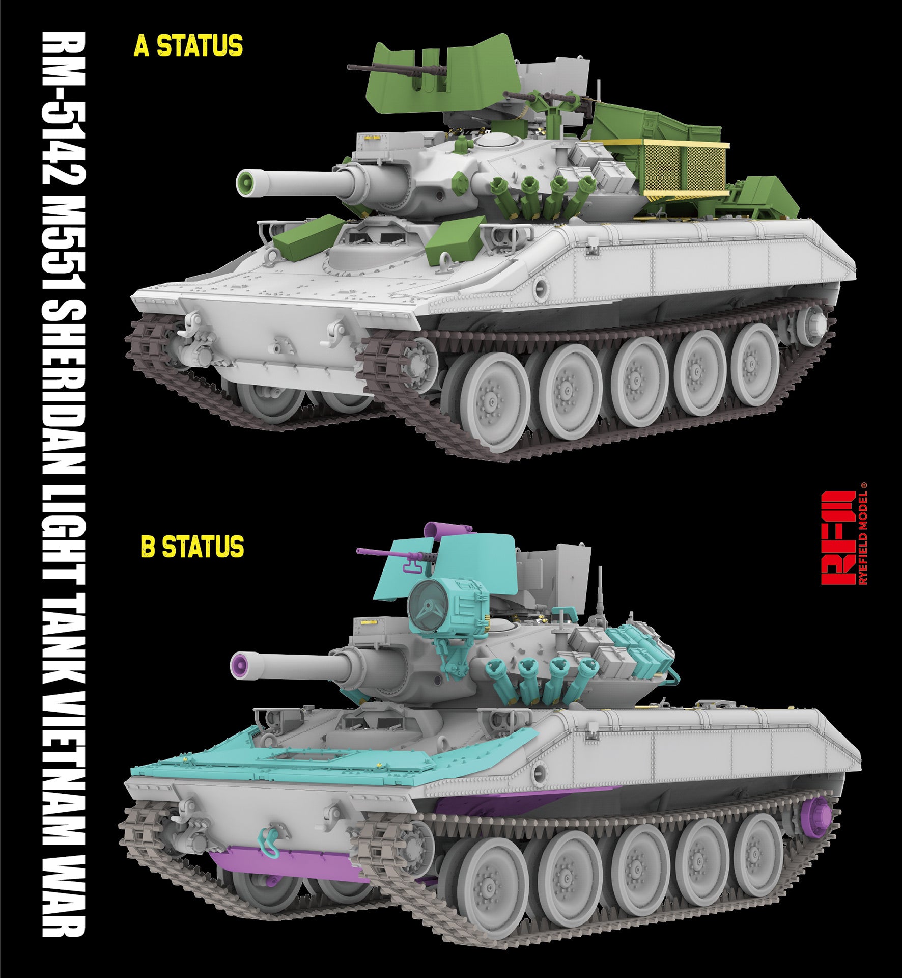 RFM: 1/35 M551 Light Tank Sheridan Vietnam War
