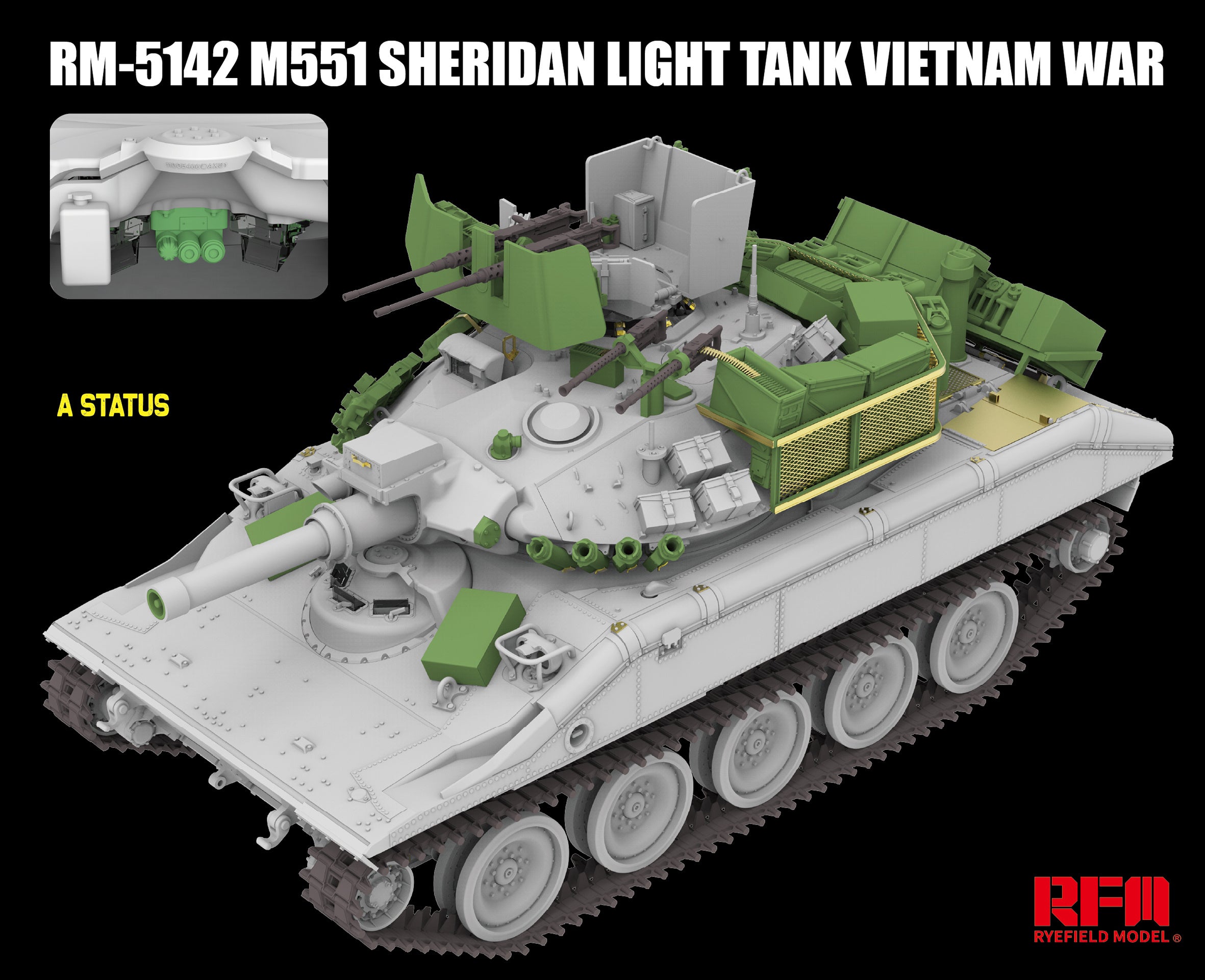 RFM: 1/35 M551 Light Tank Sheridan Vietnam War
