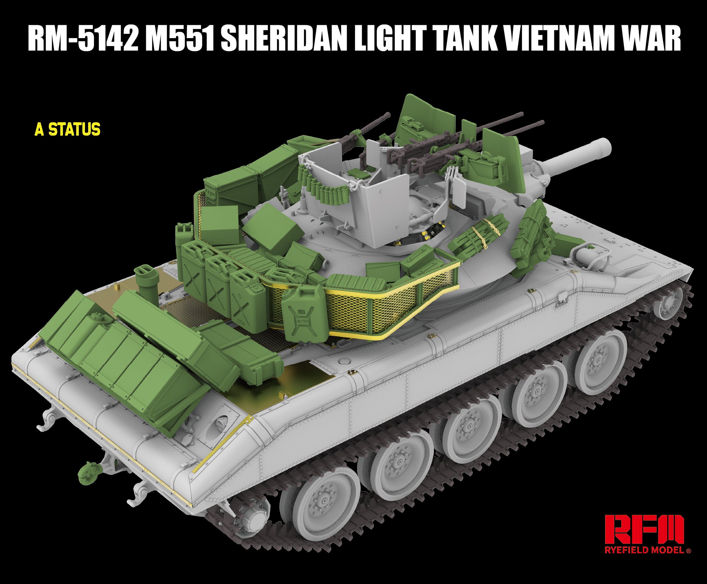 RFM: 1/35 M551 Light Tank Sheridan Vietnam War