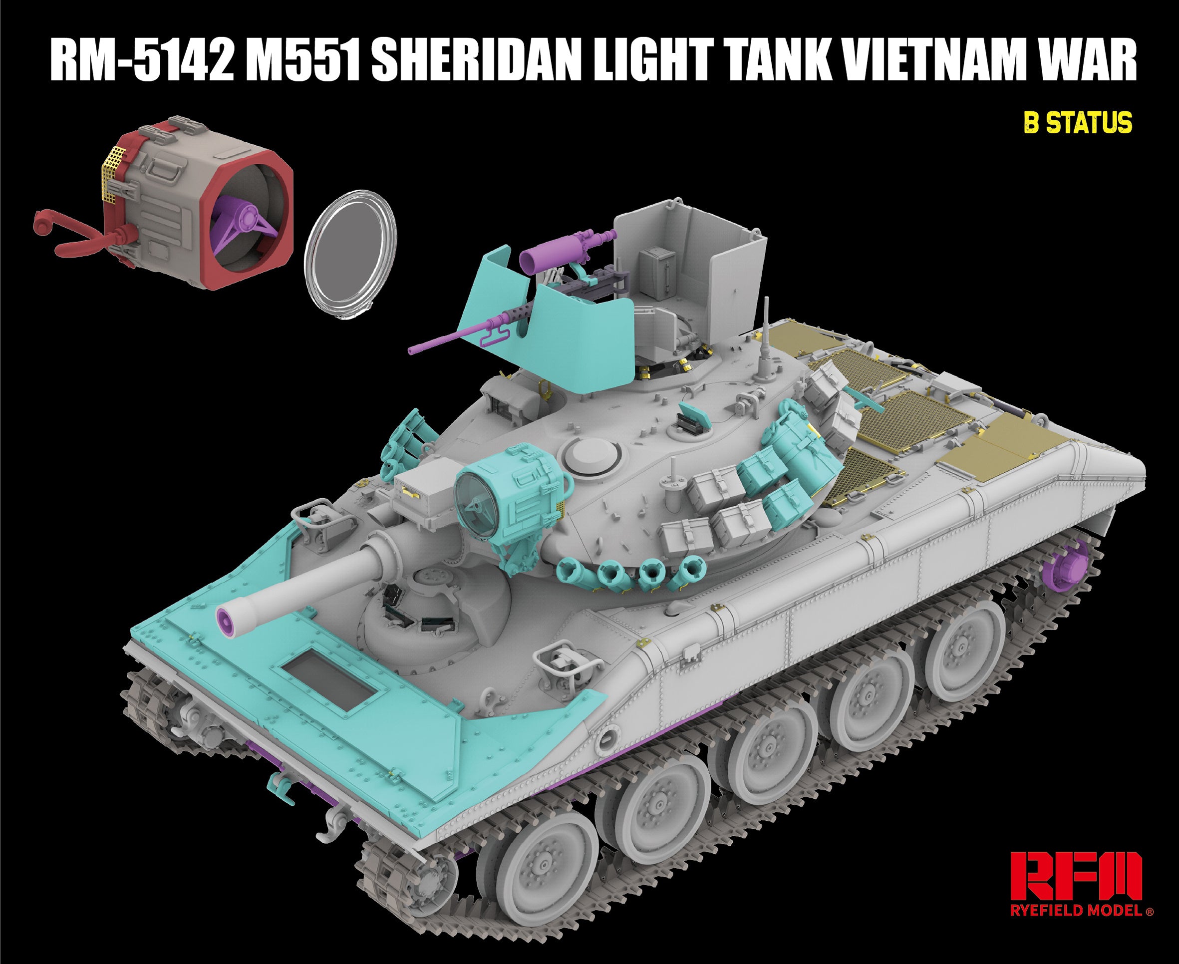 RFM: 1/35 M551 Light Tank Sheridan Vietnam War