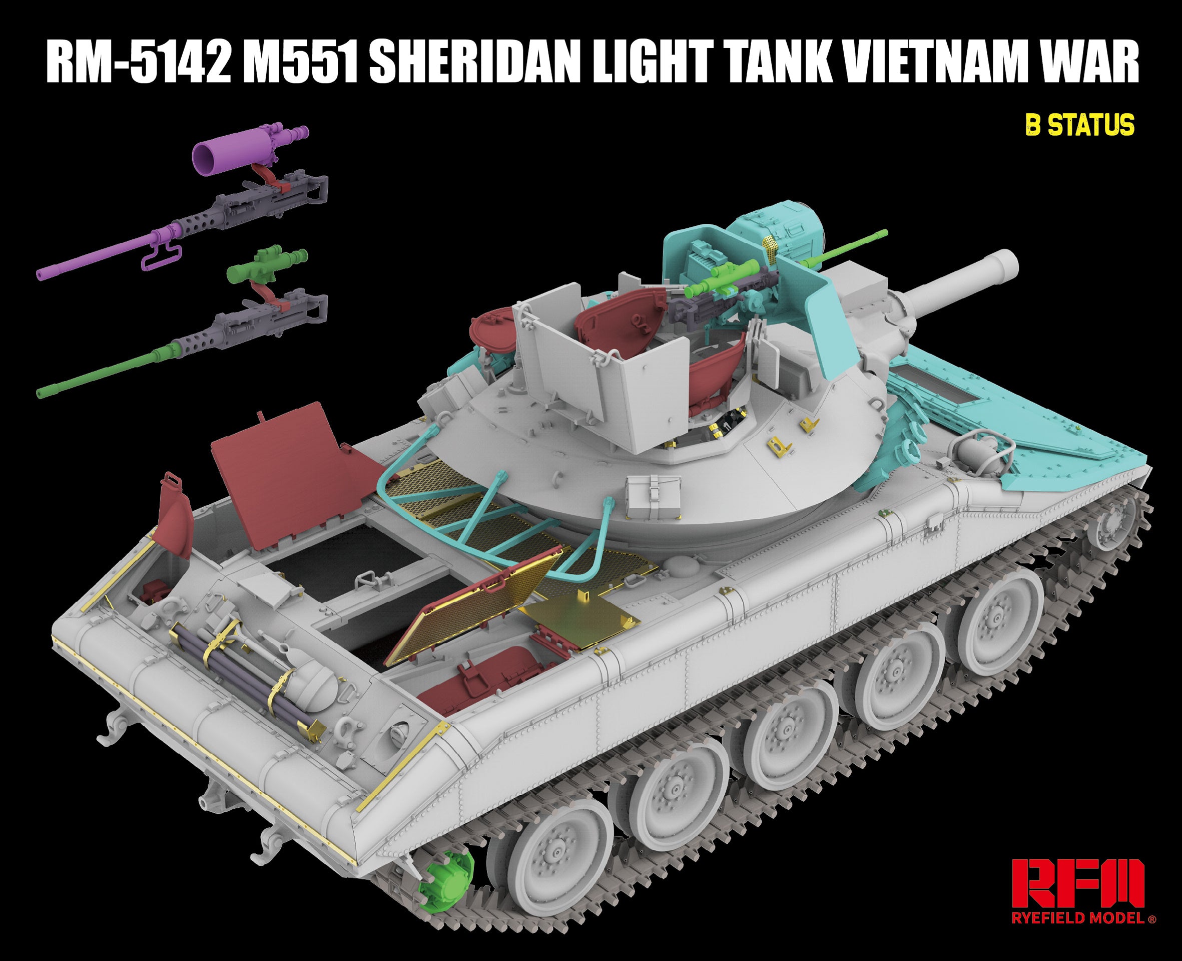 RFM: 1/35 M551 Light Tank Sheridan Vietnam War