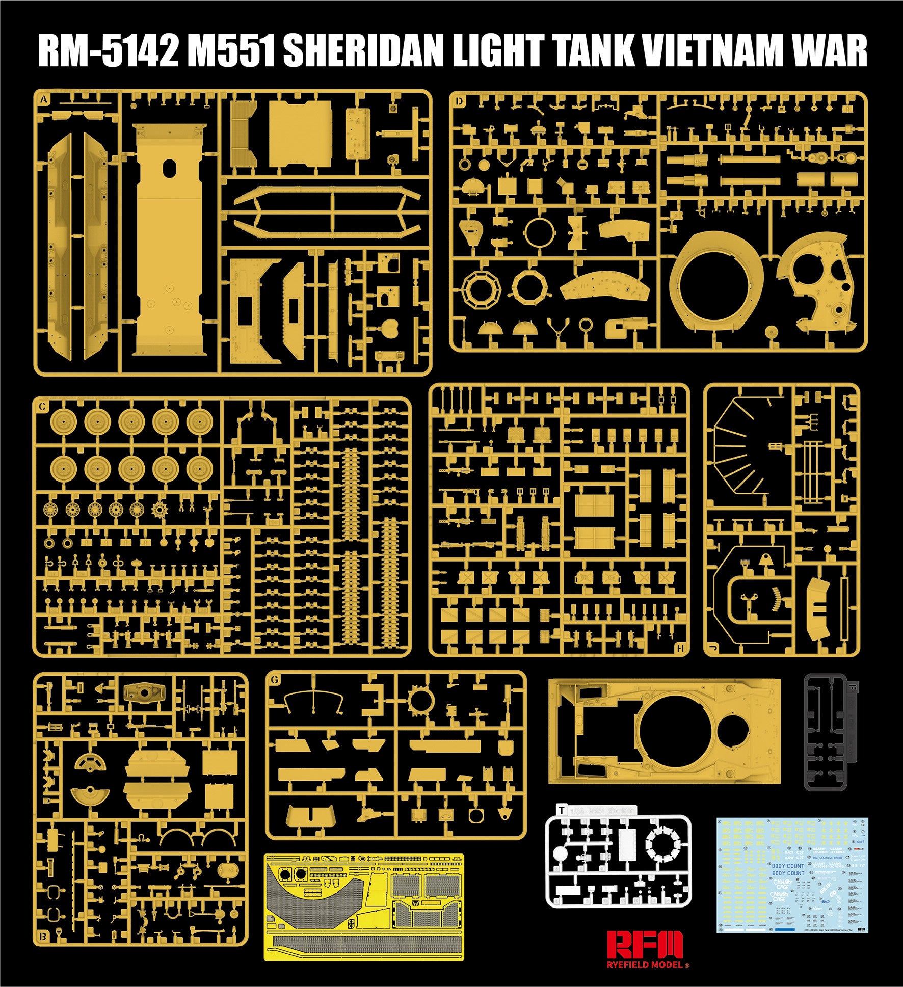 RFM: 1/35 M551 Light Tank Sheridan Vietnam War