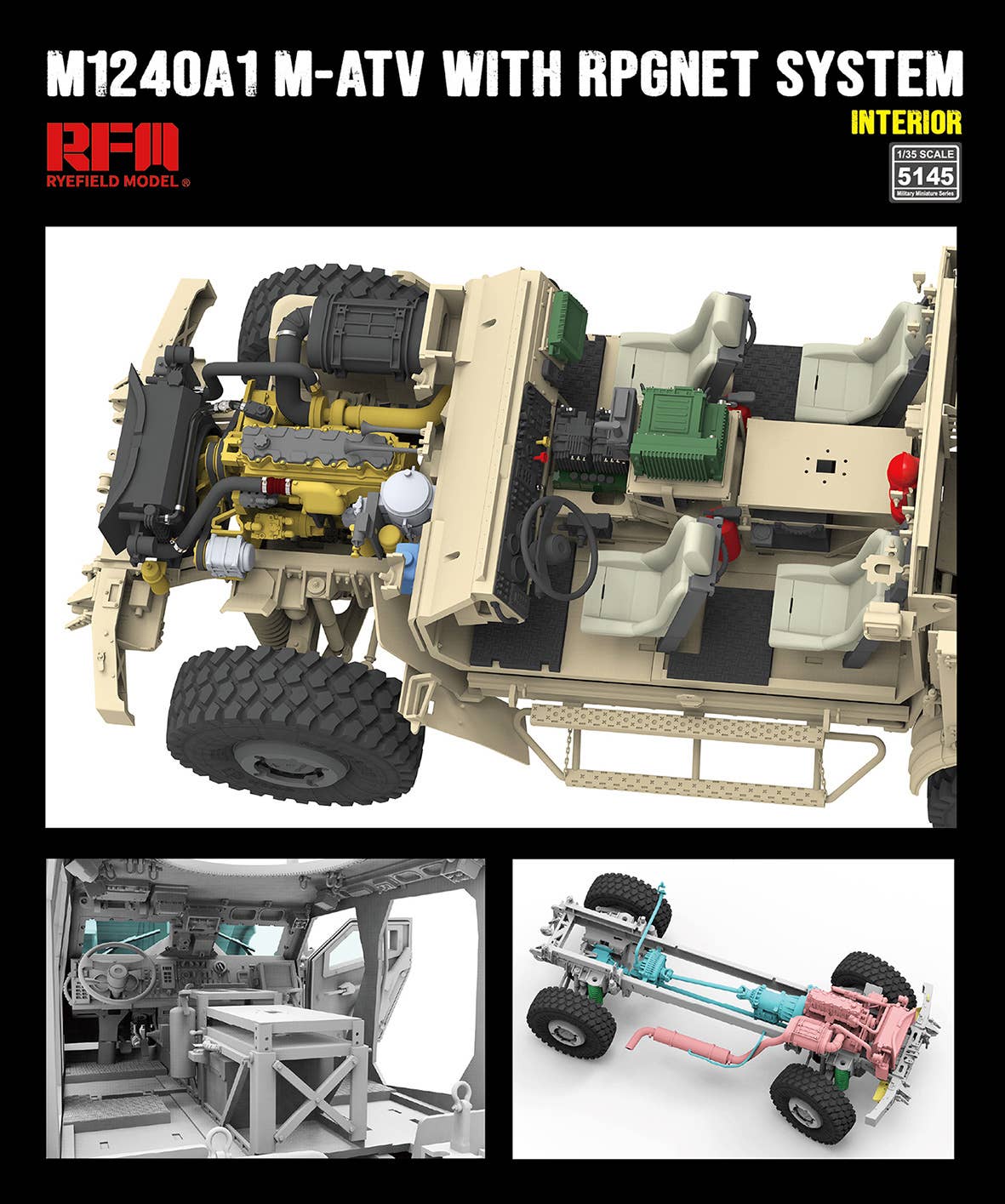 RFM: 1/35 U.S MRAP All Terrain Vehicle M1240A1 M-ATV with RPGNET System