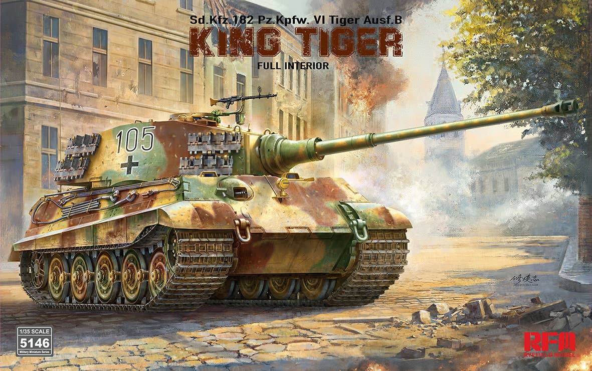 RFM: 1/35 Sd.Kfz. 182 Pz.Kpfw. VI Tiger Ausf. B King Tiger w/ Full Interior