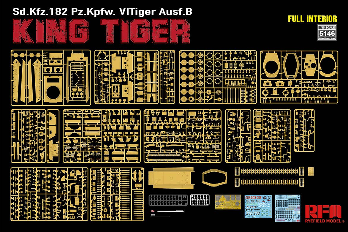 RFM: 1/35 Sd.Kfz. 182 Pz.Kpfw. VI Tiger Ausf. B King Tiger w/ Full Interior
