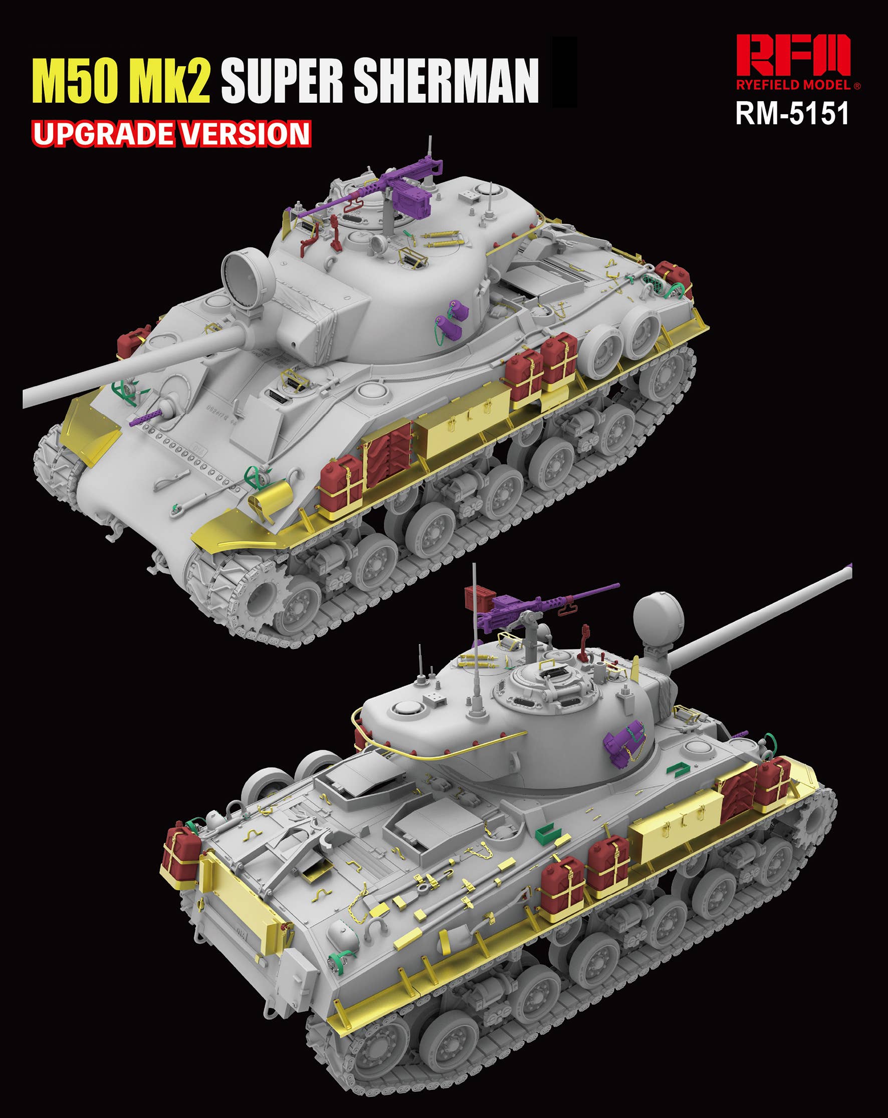 RFM: 1/35 M50 Mk2 SUPER SHERMAN Upgrade Version