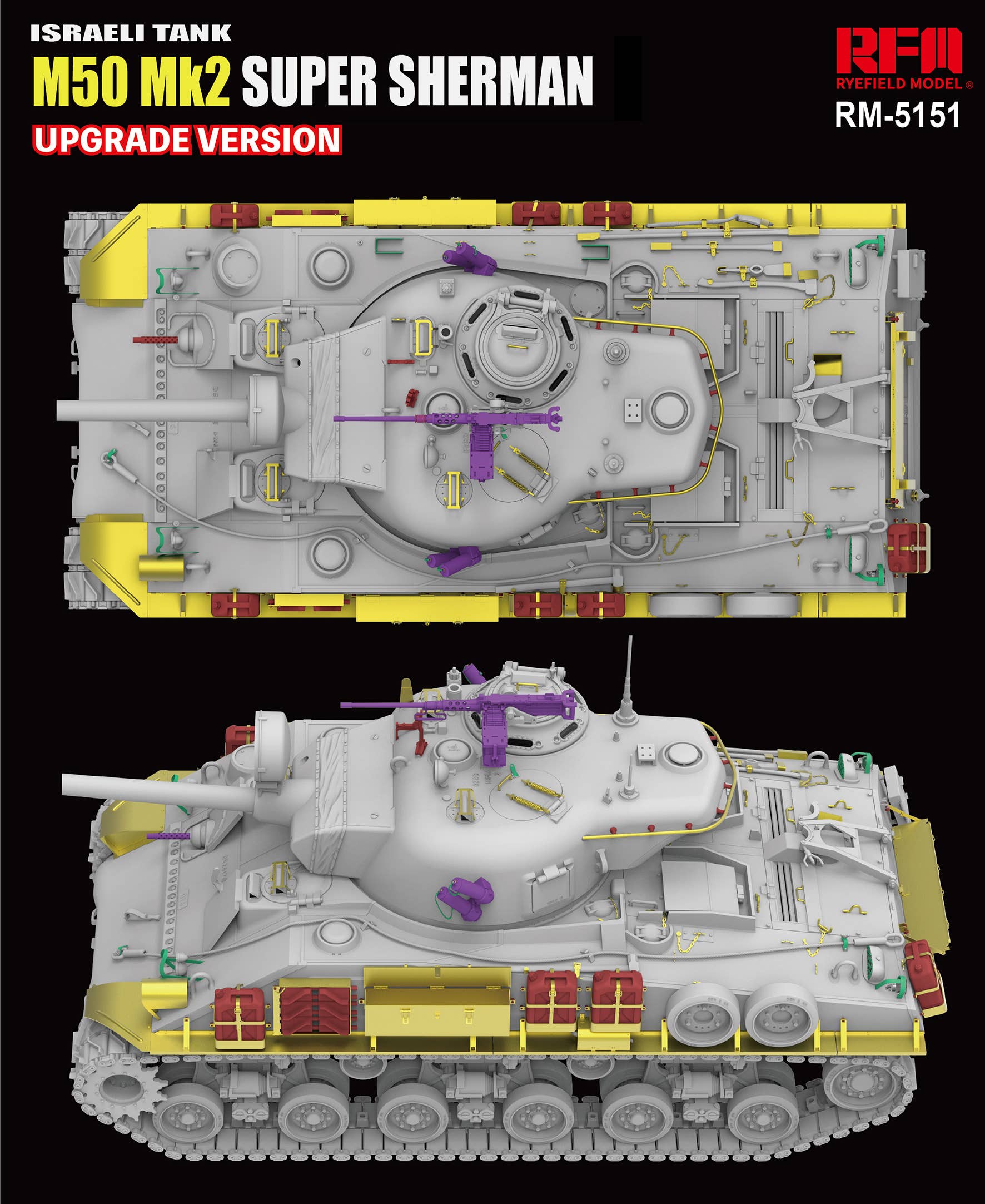 RFM: 1/35 M50 Mk2 SUPER SHERMAN Upgrade Version