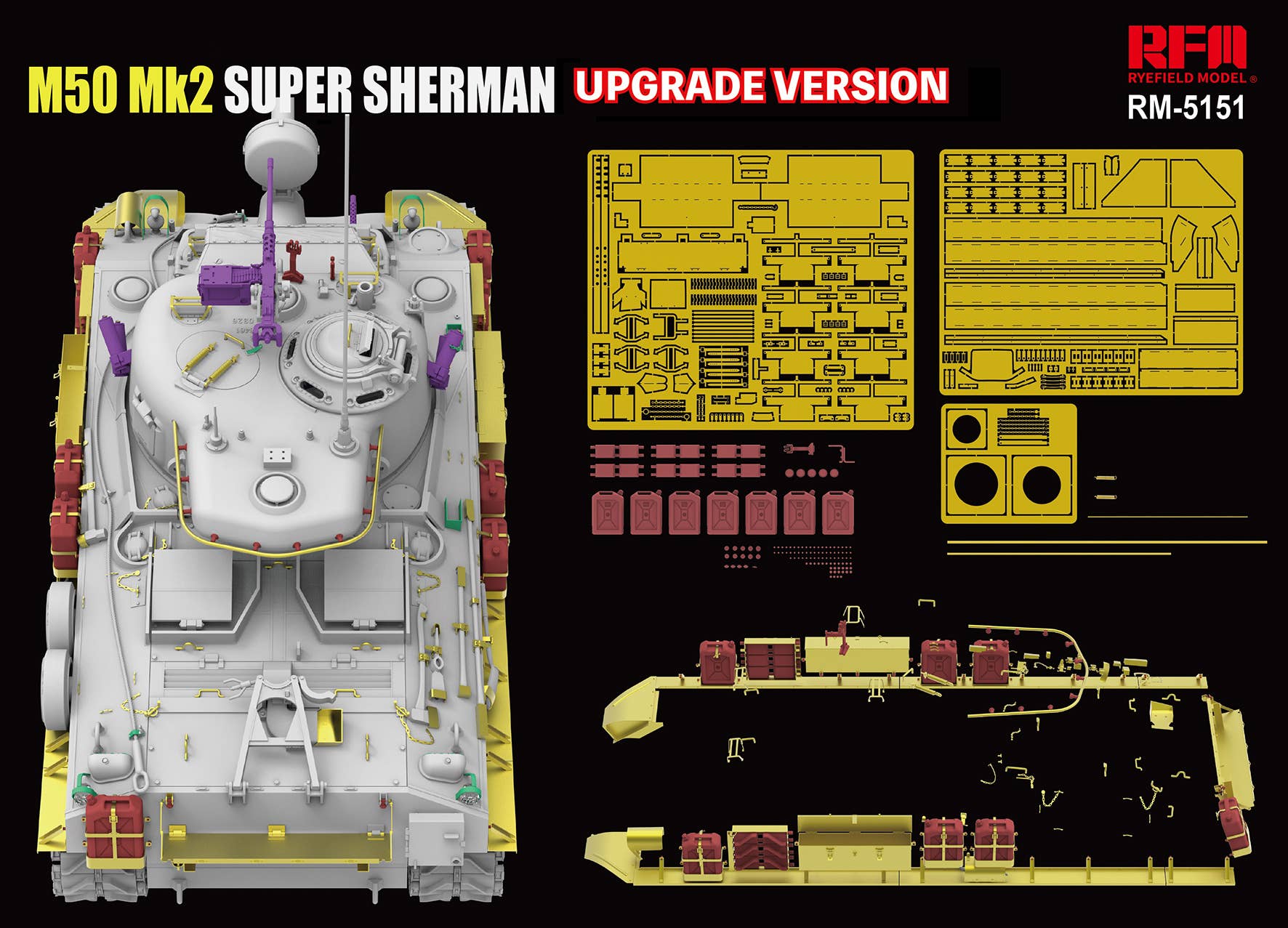 RFM: 1/35 M50 Mk2 SUPER SHERMAN Upgrade Version