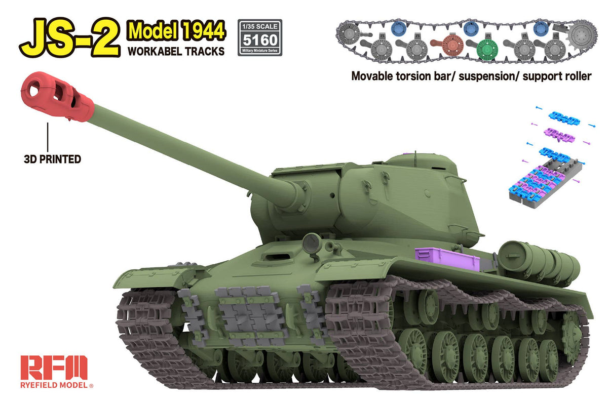 RFM: 1/35 JS-2 Model 1944 Heavy Tank w/Workable Tracks