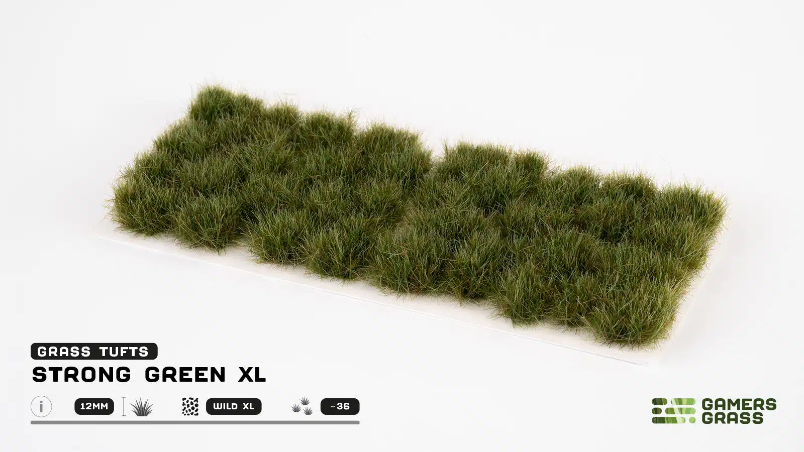 Gamers Grass: Strong Green XL Tufts (12mm)