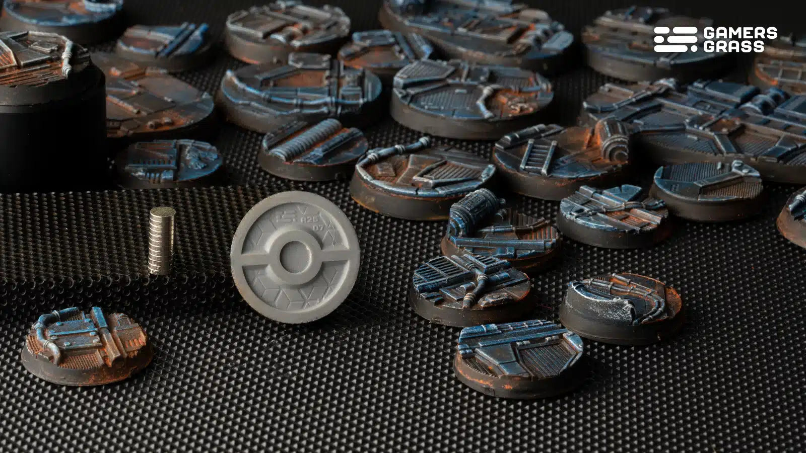 Gamers Grass: Battle Ready Bases - Spaceship Corridor - Round 25mm (x10)