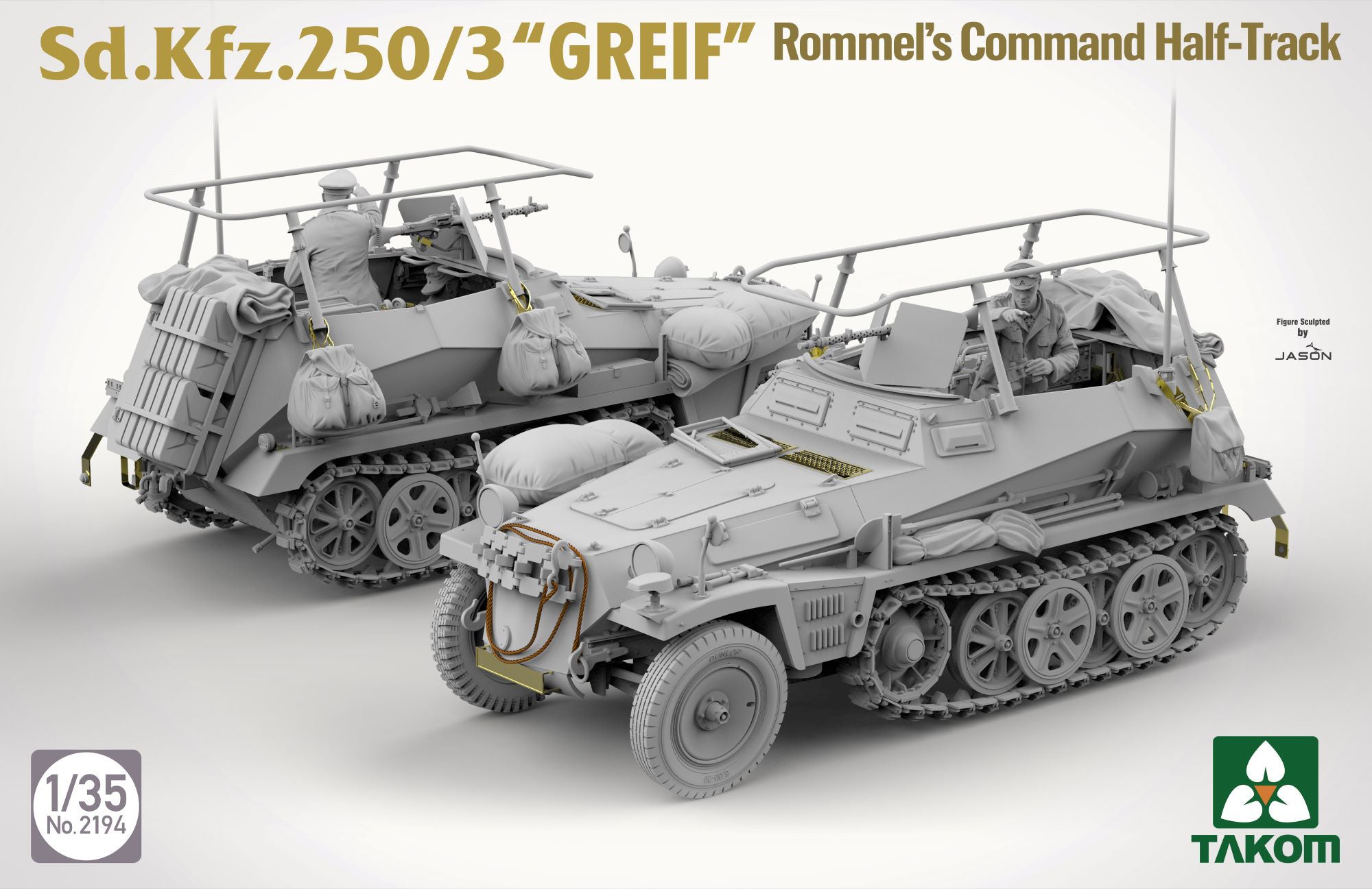 Takom: 1/35 Sd.Kfz.250/3 “GREIF” Rommel’s Command Half-Track