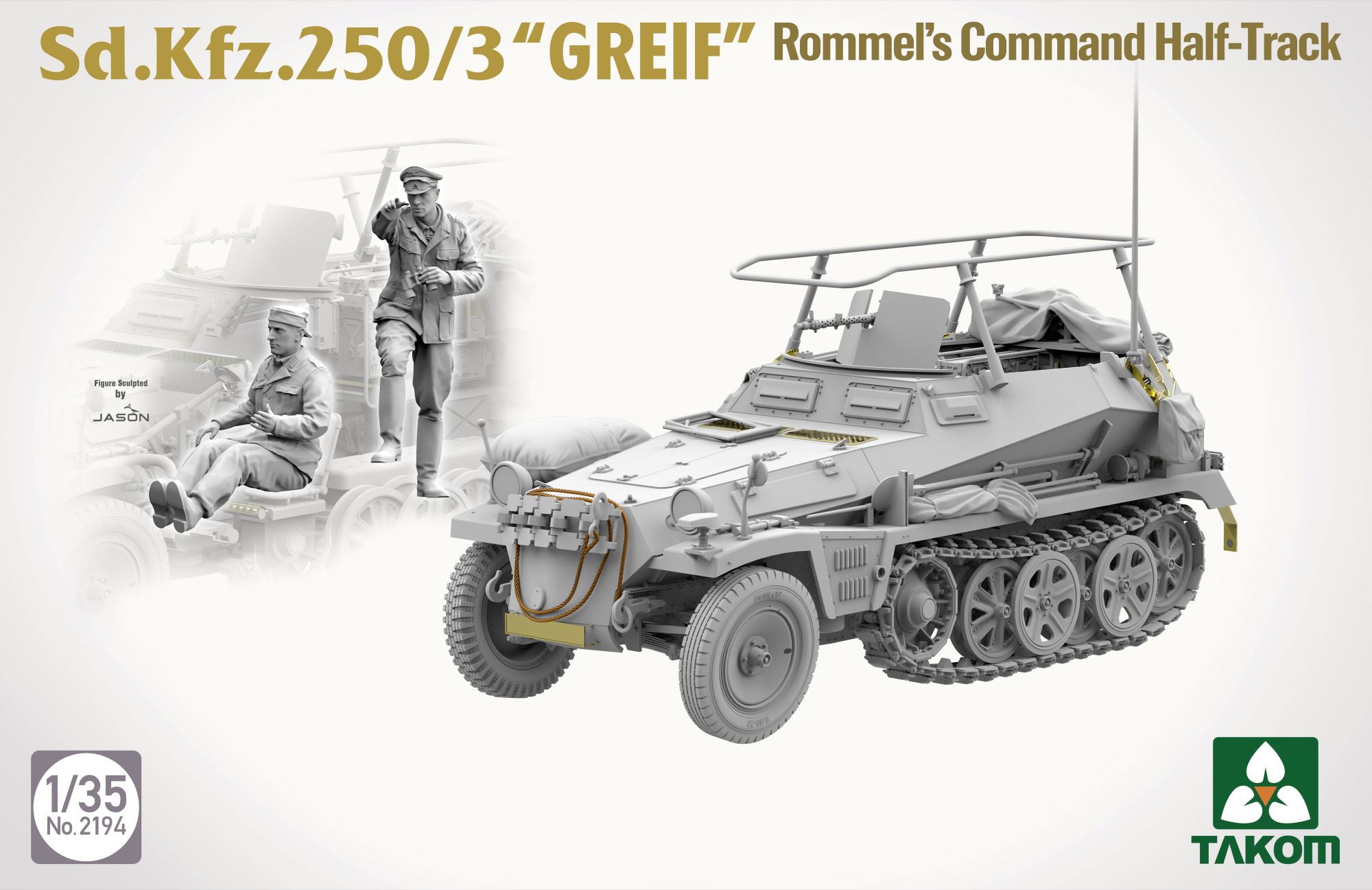 Takom: 1/35 Sd.Kfz.250/3 “GREIF” Rommel’s Command Half-Track