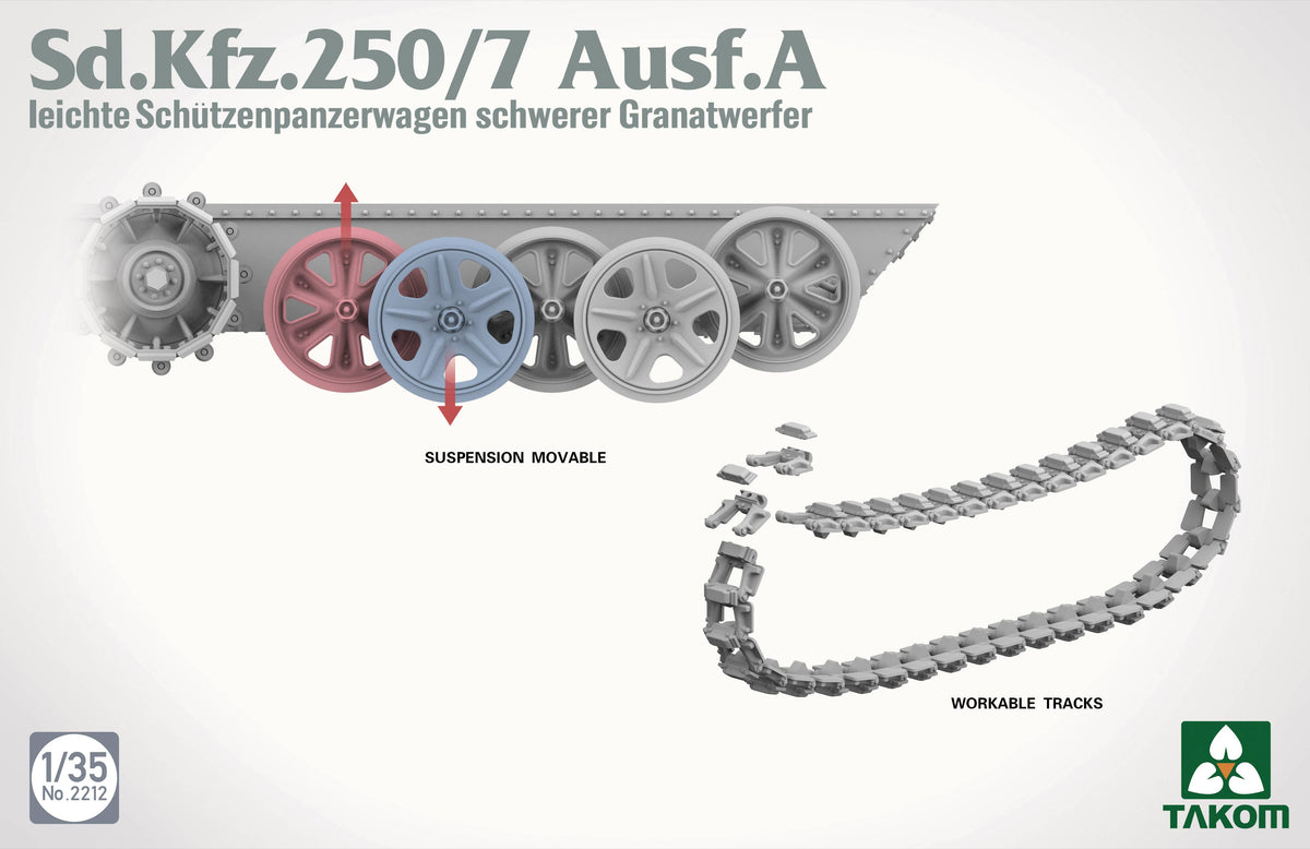 Takom: 1/35 Sd.Kfz. 250/7 Ausf. A