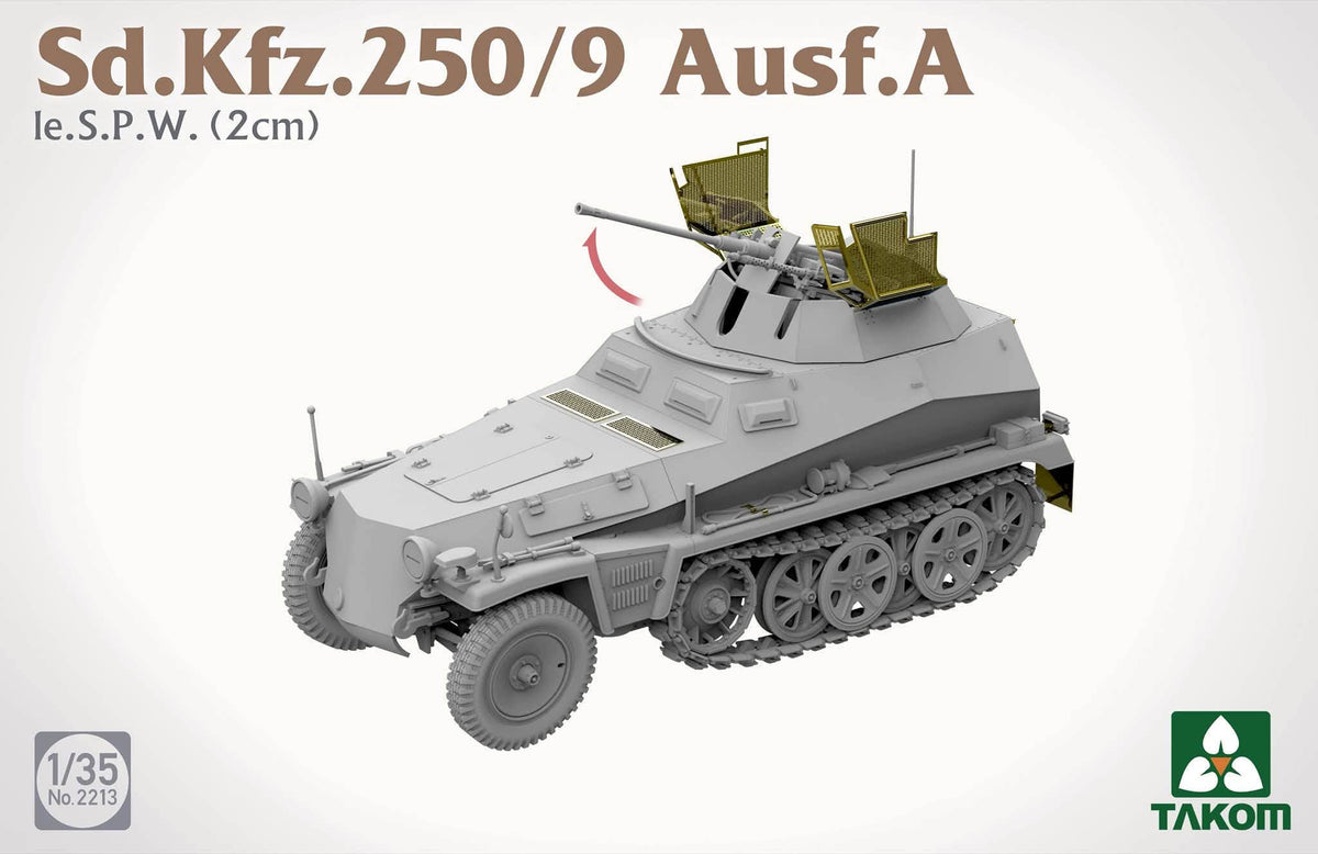 Takom: 1/35 Sd.Kfz. 250/9 Ausf. A le.S.P.W. (2 cm)