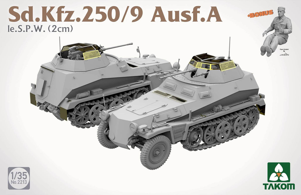 Takom: 1/35 Sd.Kfz. 250/9 Ausf. A le.S.P.W. (2 cm)