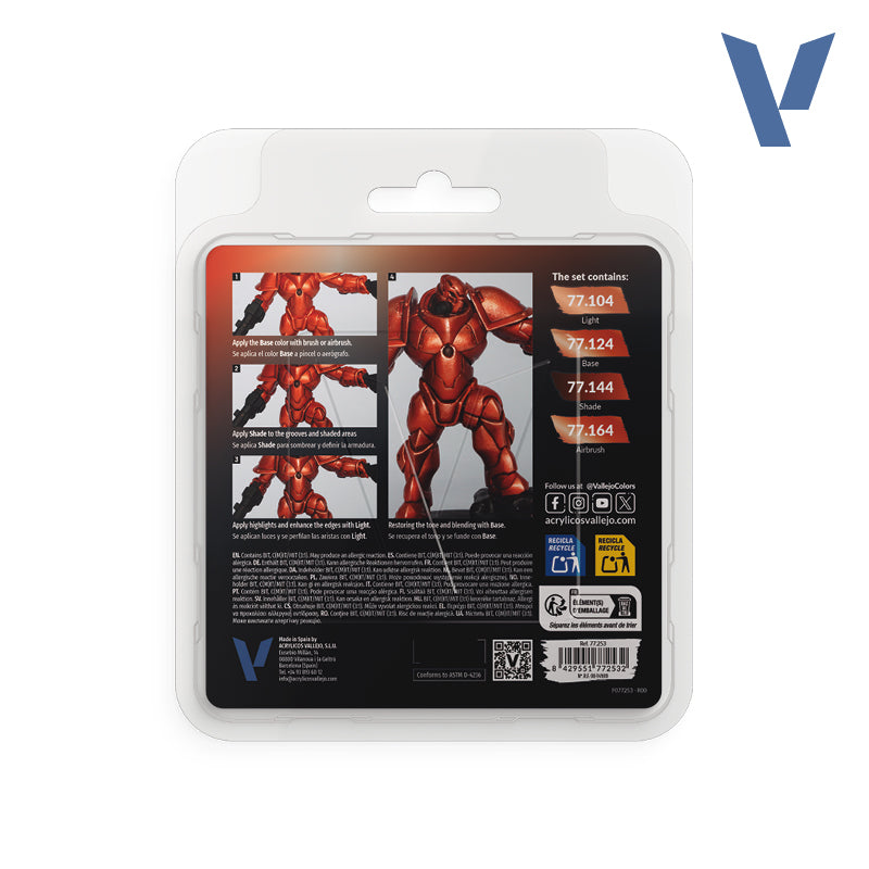 Vallejo True Metallic Metal: Ancient Copper Paint Set