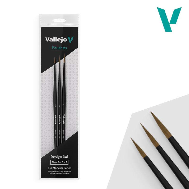 Vallejo: Pro Modeler – Design Brush Set