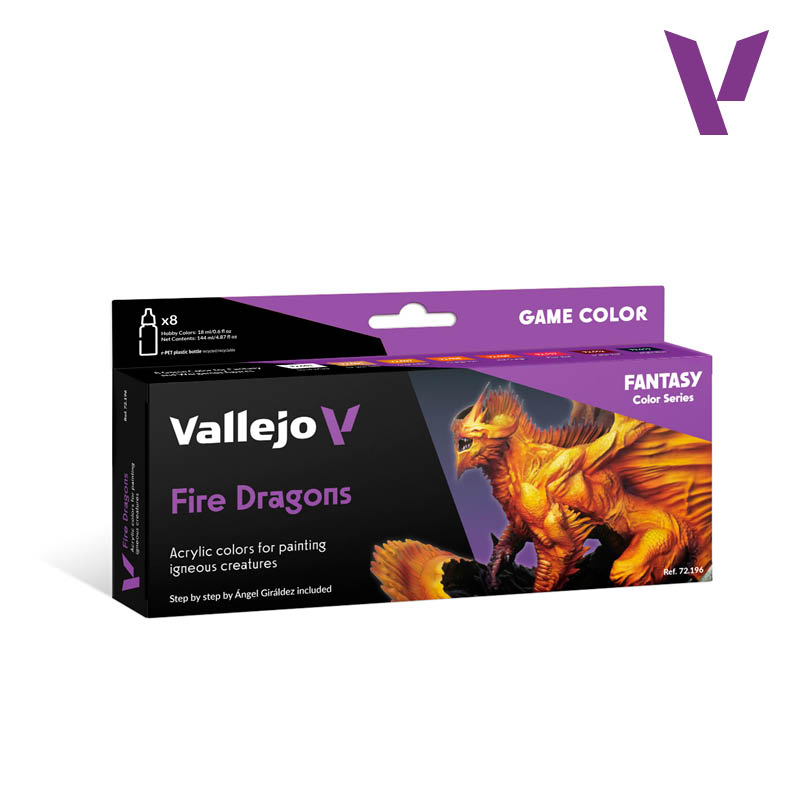 Vallejo: Game Color Fire Dragons Set (8 Colors)