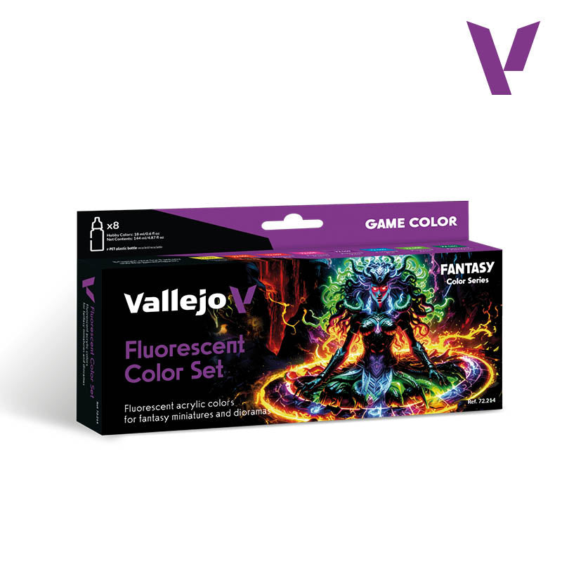 Vallejo: Fluorescent Color Set (8 Colors)