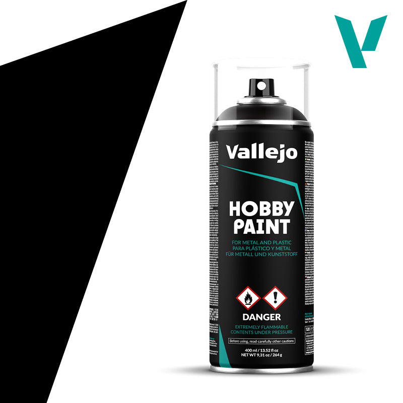 Vallejo: Surface Primer Spray Black (400ml)