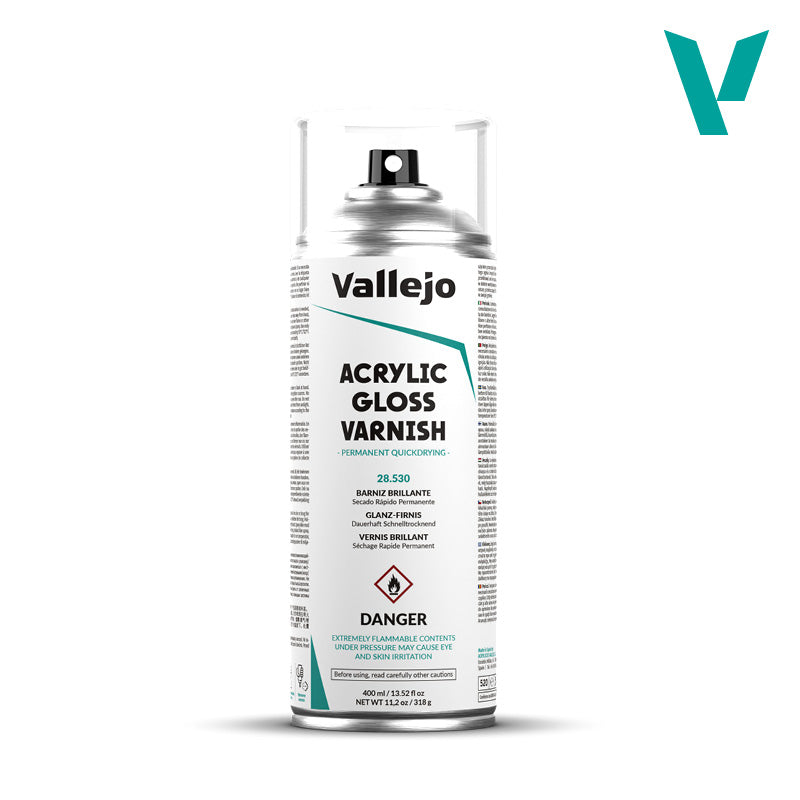 Vallejo: Acrylic Gloss Spray Varnish (400ml)