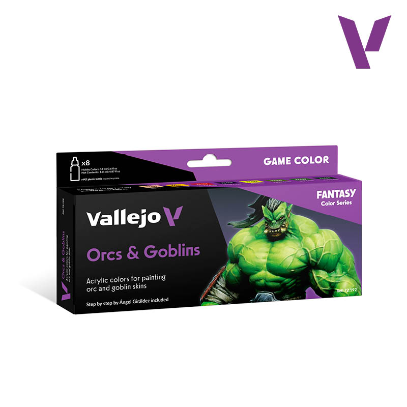 Vallejo: Game Color Orcs & Goblins Set (8 Colors)