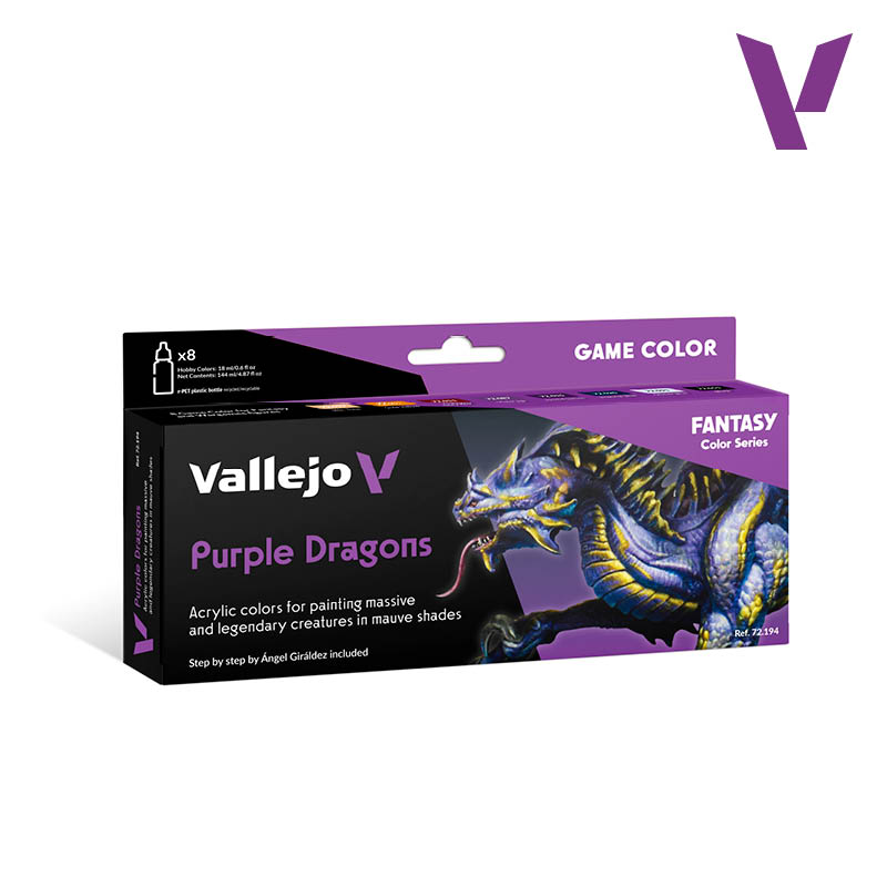 Vallejo: Game Color Purple Dragons Set (8 Colors)