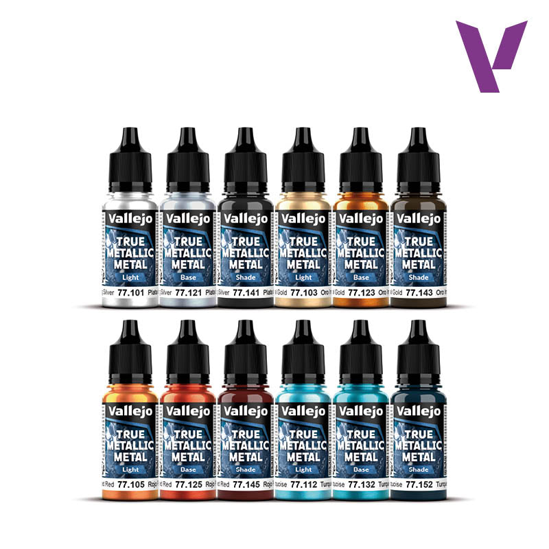 Vallejo True Metallic Metal: Starter Set (10 Colors)