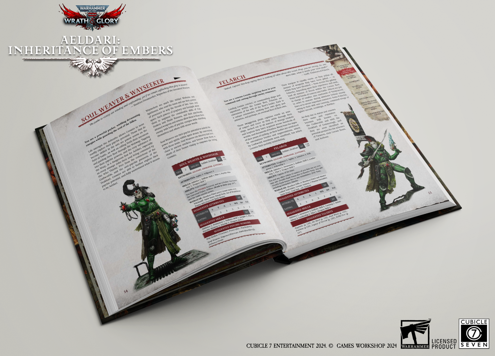 Warhammer 40,000: Wrath & Glory, Aeldari: Inheritance of Embers