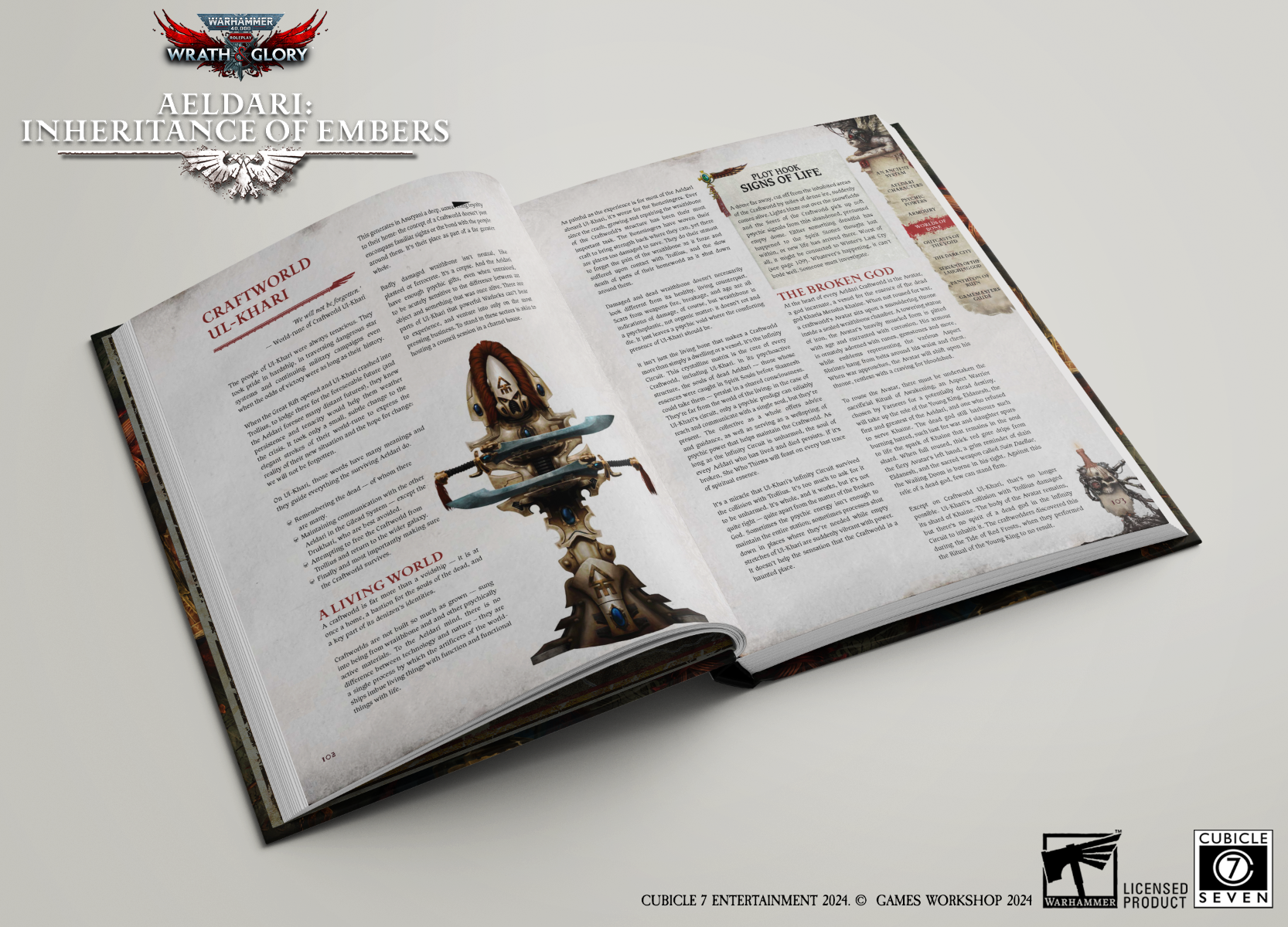 Warhammer 40,000: Wrath & Glory, Aeldari: Inheritance of Embers