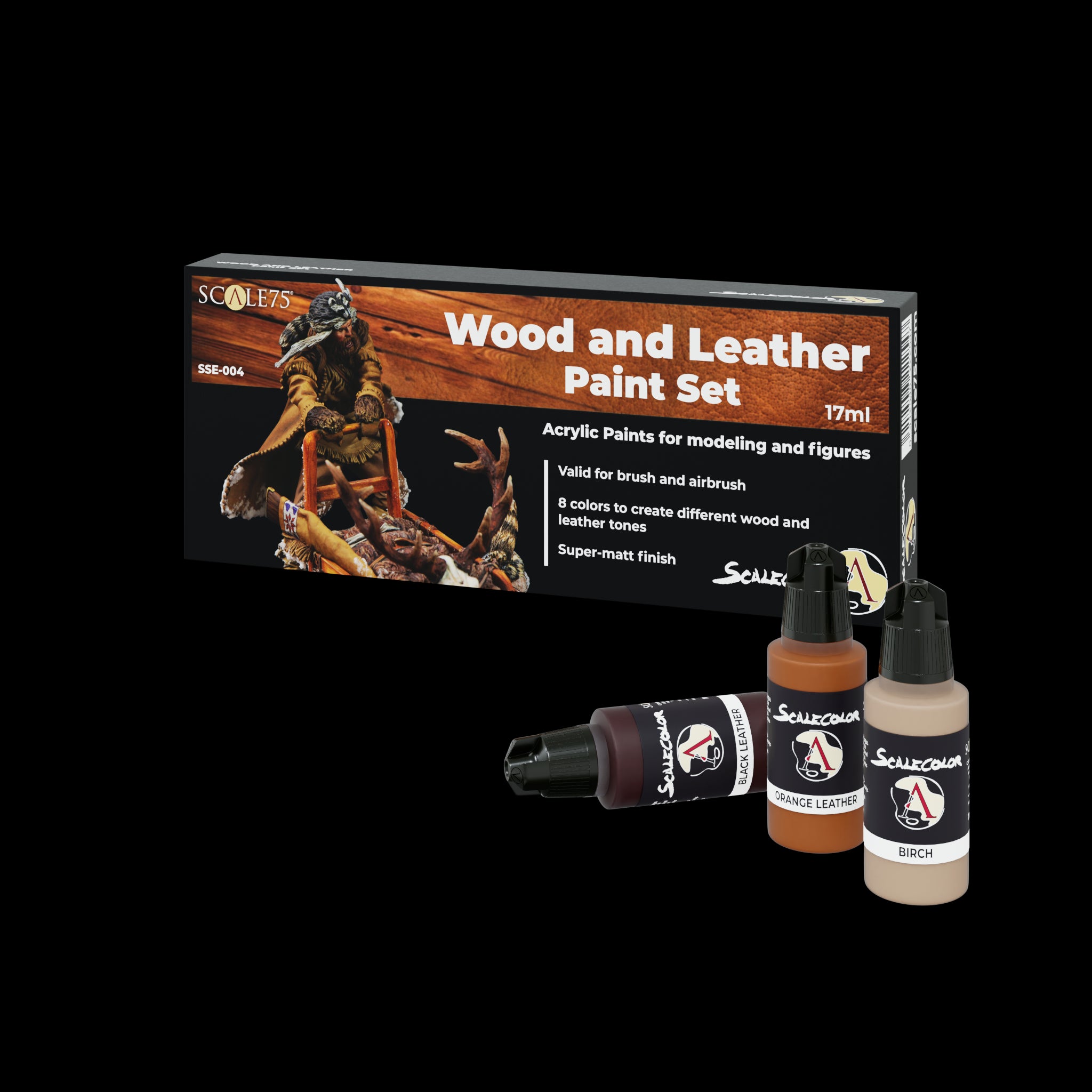 Scale75: Wood And Leather Paint Set