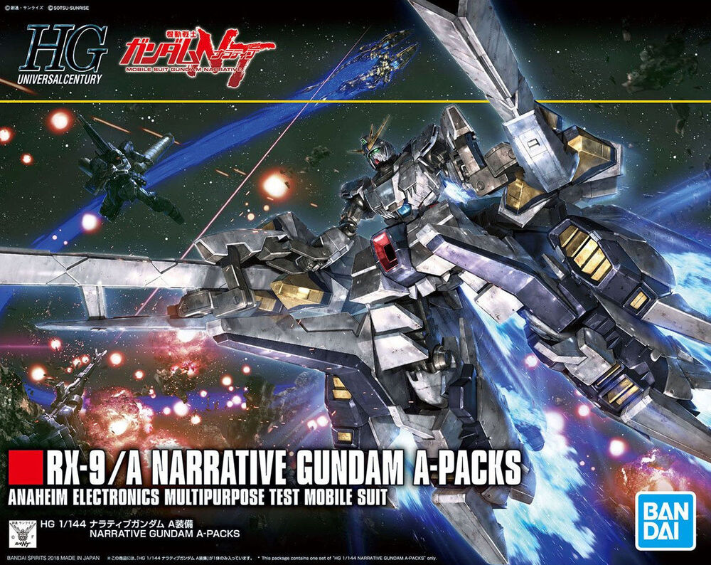 HGUC #218 RX-9/A Narrative Gundam A-Packs