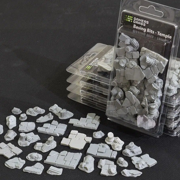 Gamers Grass Basing Bits - Temple GGBB-TE, Accessoires Décoration Bases Jeux De Figurines, Résine Non Peinte