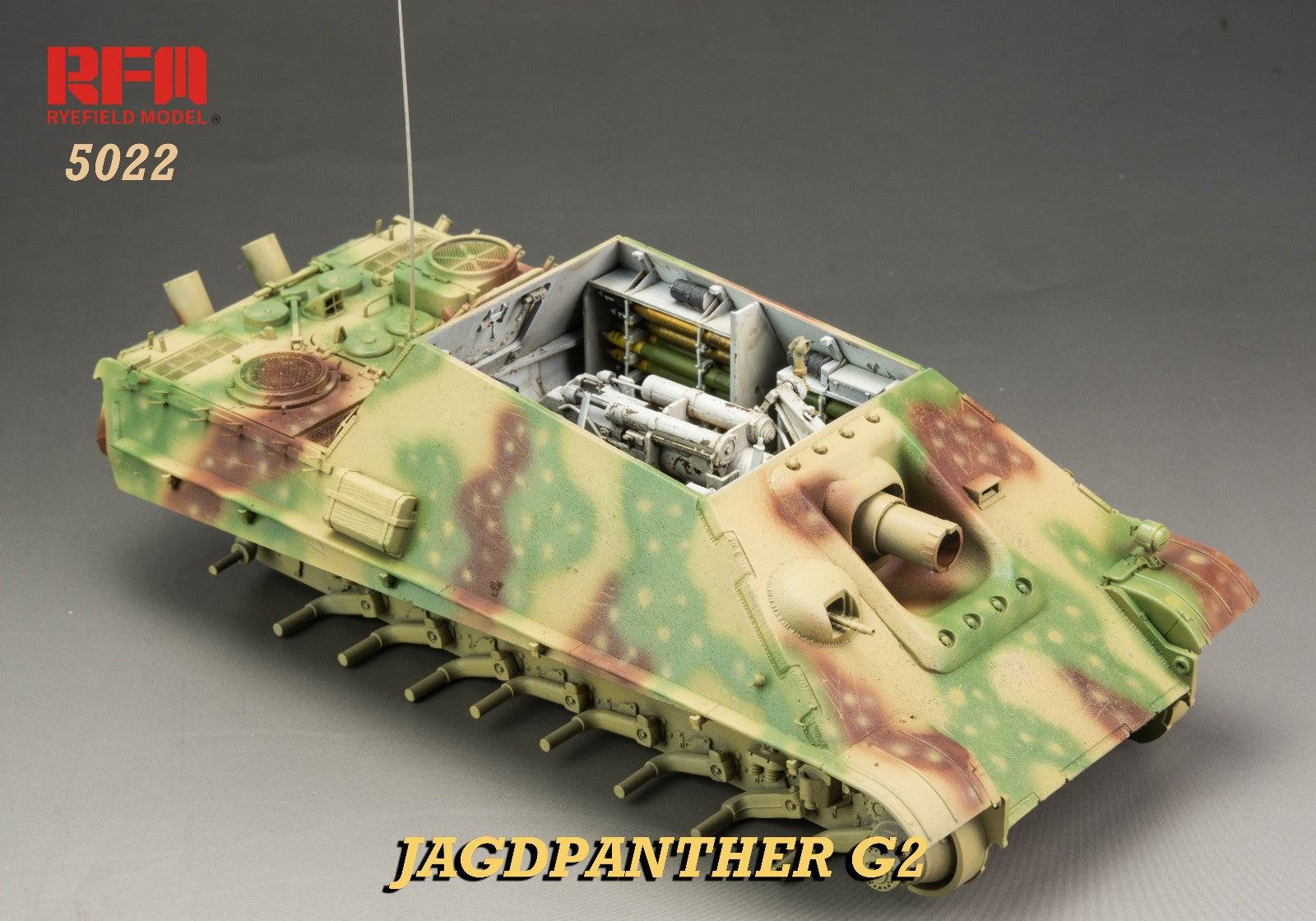 JAGDPANTHER G2 1/35 フルインテリアキット RFM: 1/35 German Tank Sf.Kfz.173 Jagdpanther G2, Full Interior