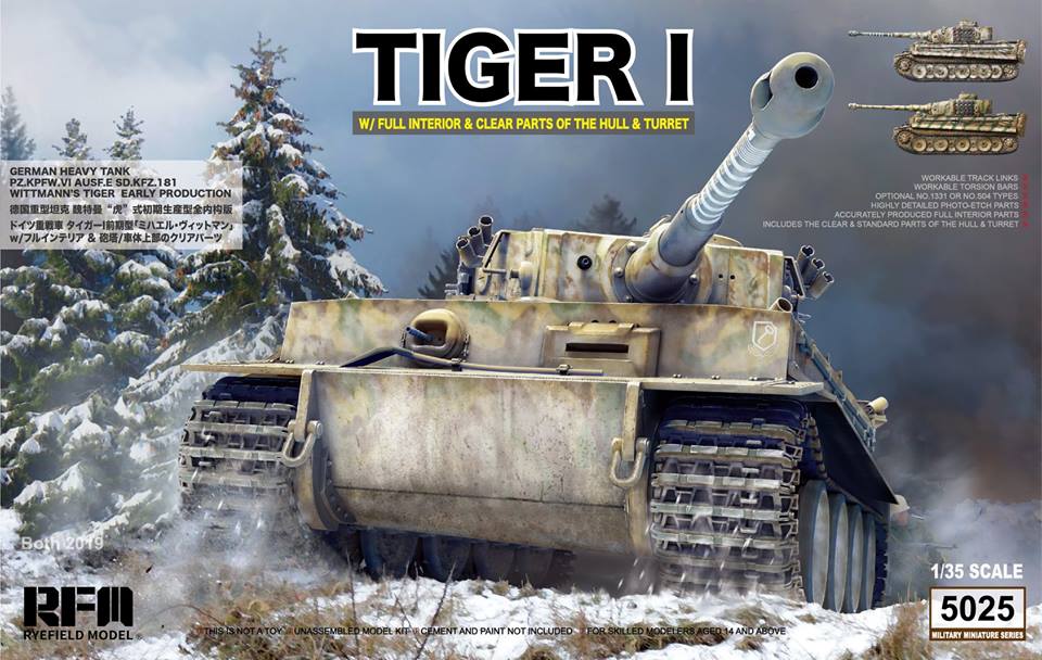 RFM: 1/35 Tiger I, w/Full Interior & Clear Parts of the Hull & Turret