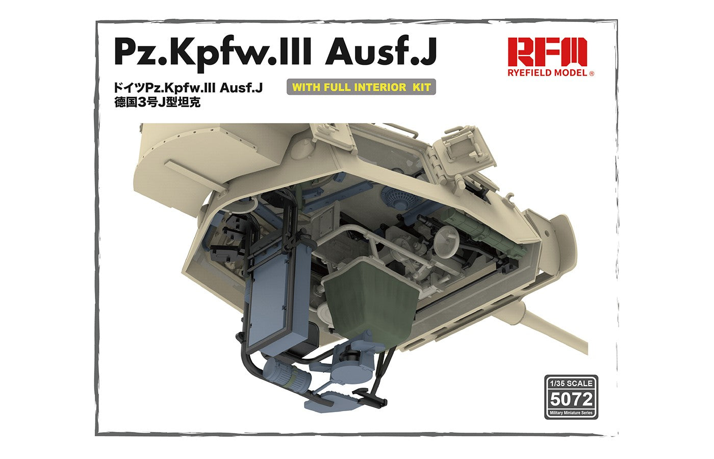 RFM: 1/35 Panzer Pz.Kpfw.III Ausf.J, Full Interior