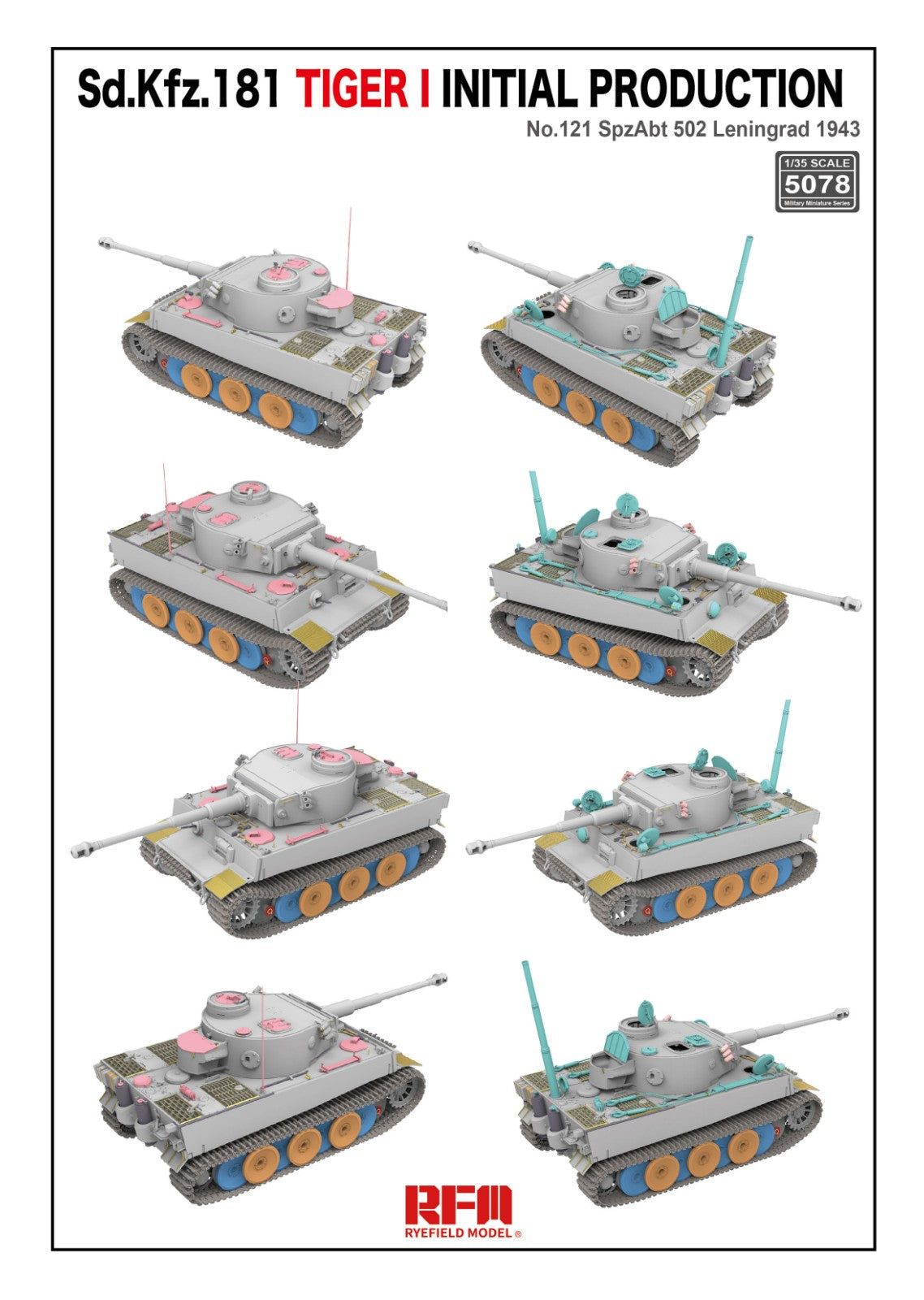 RFM: 1/35 Sd.Kfz.181 Tiger I Initial Prod. Leningrad 1943