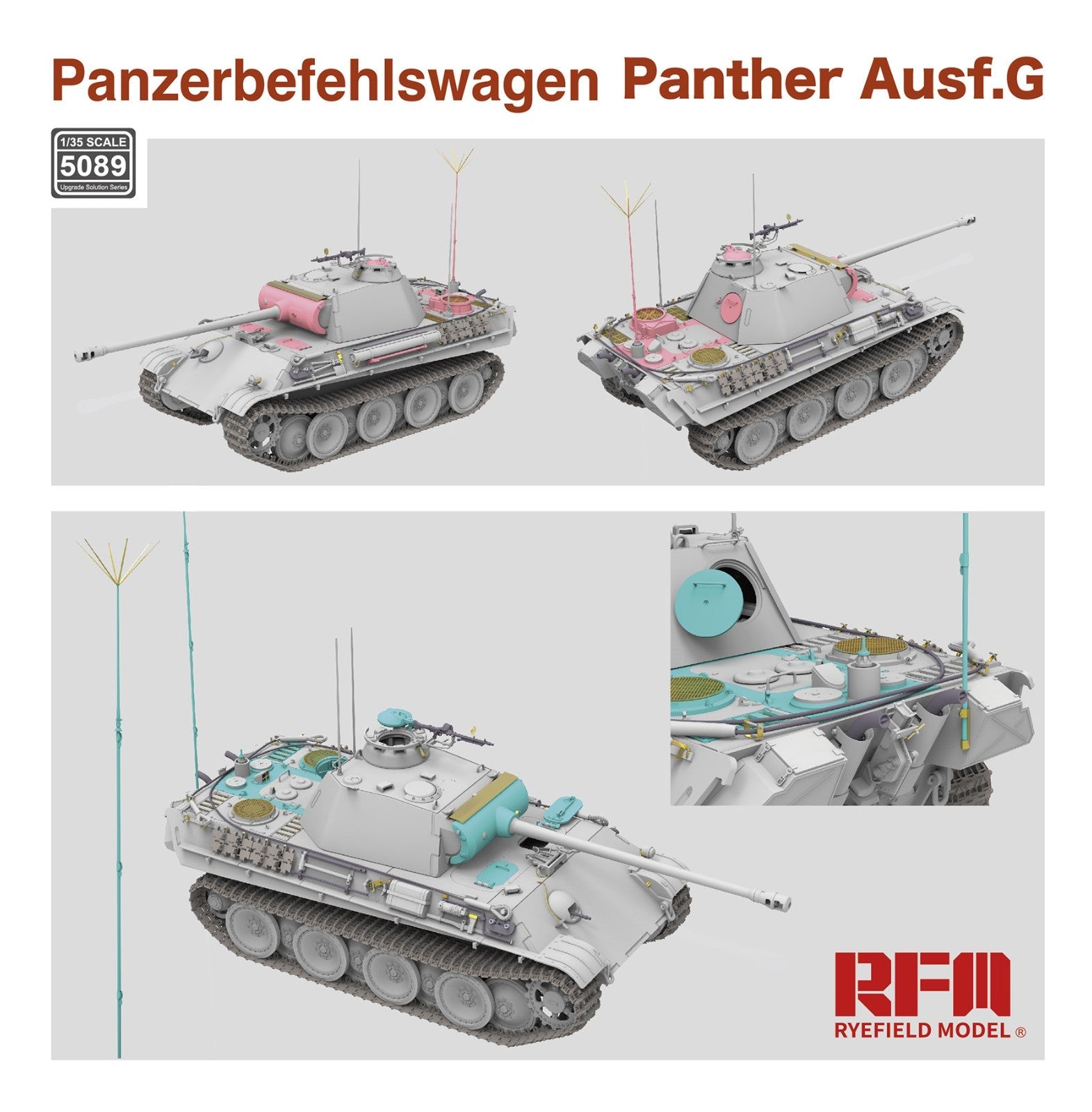 RFM: 1/35 Panther Ausf.G Panzerbefehlswagen w/Workable Track Links