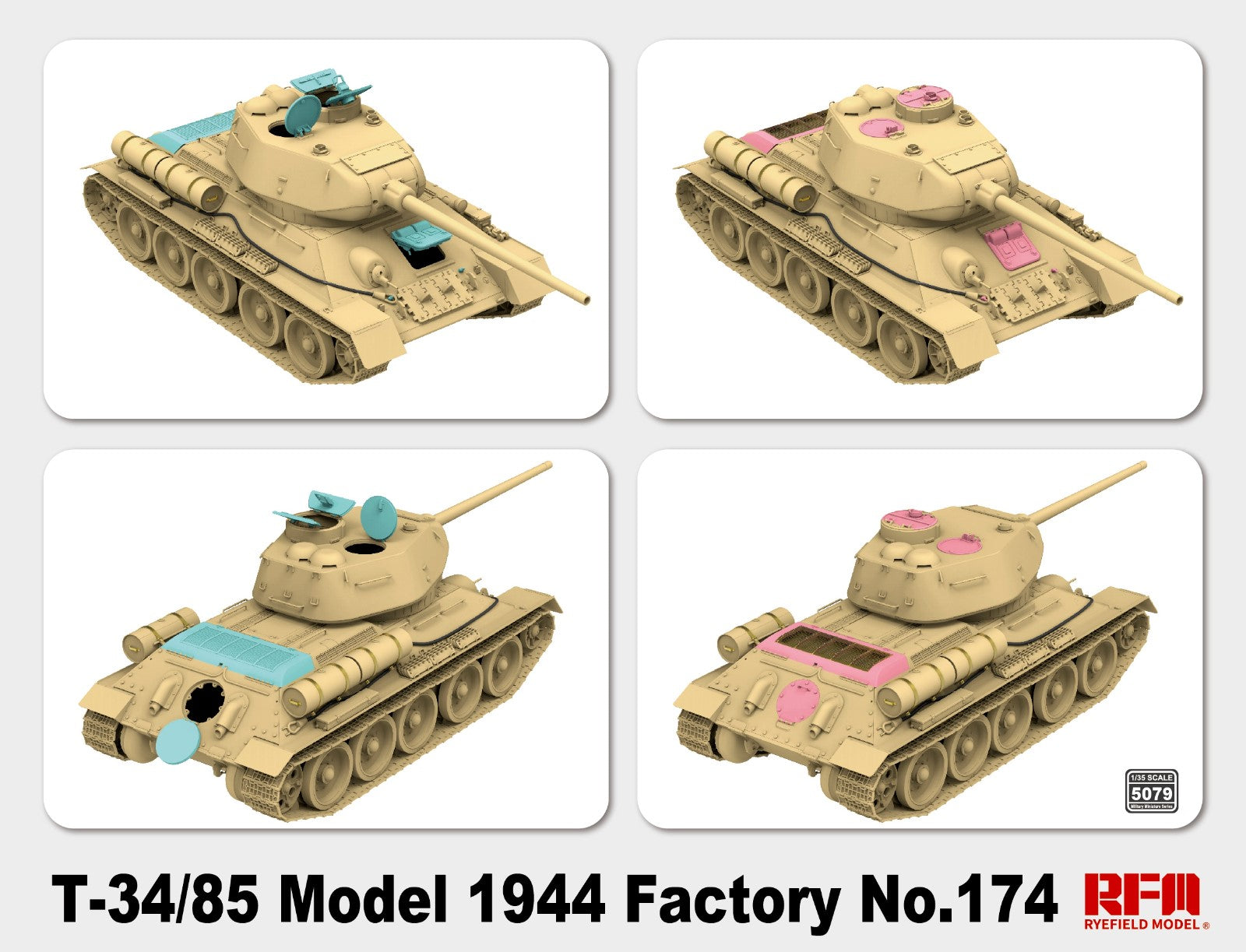 RFM: 1/35 T-34/85 Model 1944 Factory No.174