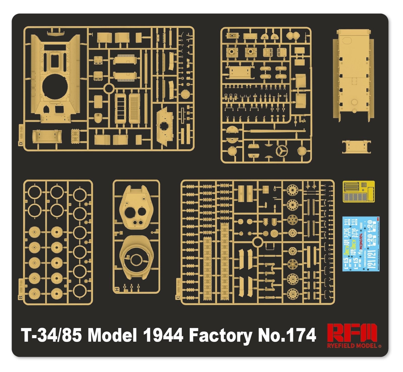 RFM: 1/35 T-34/85 Model 1944 Factory No.174