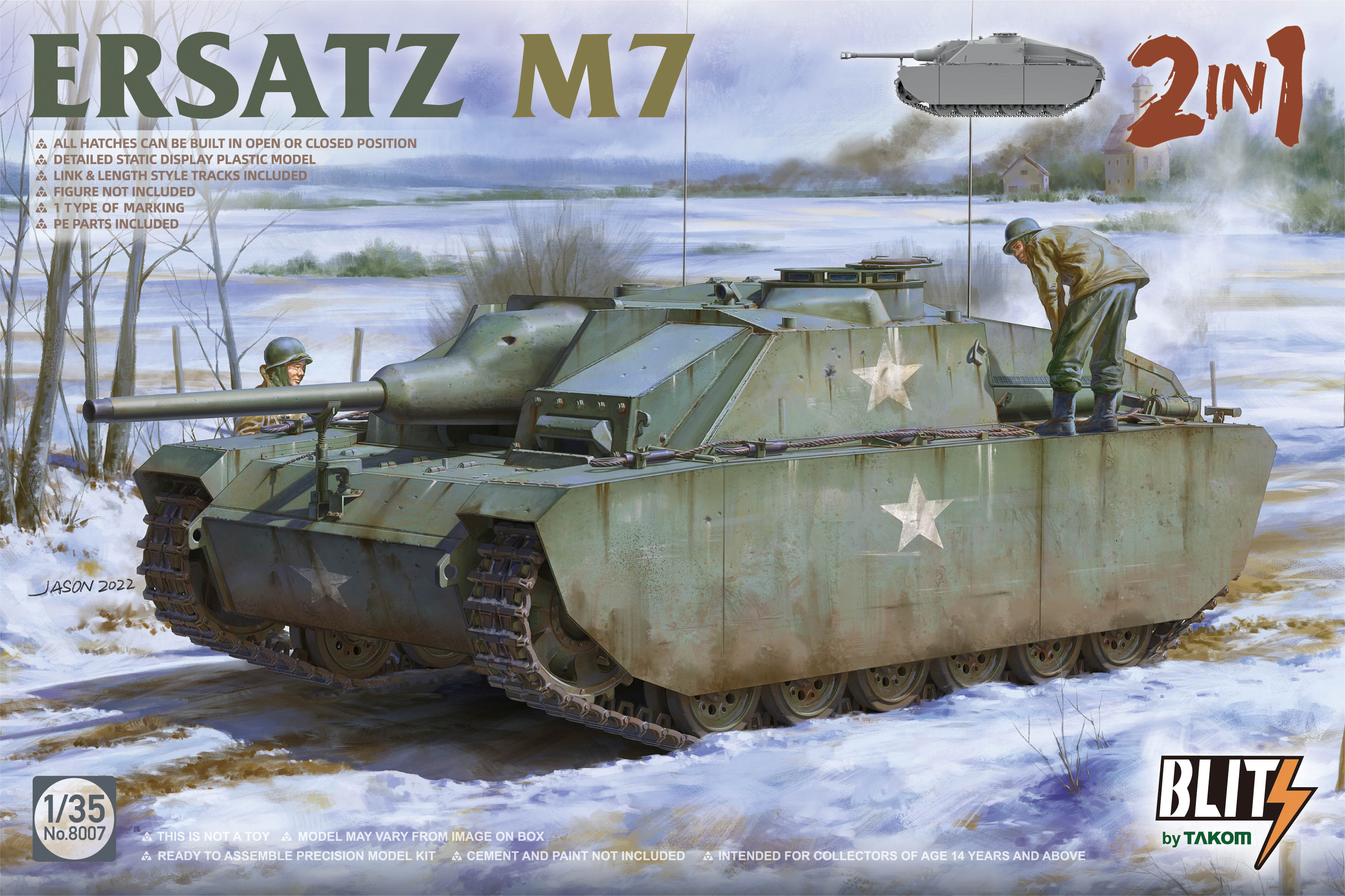 Takom: 1/35 Ersatz M7 2 In 1