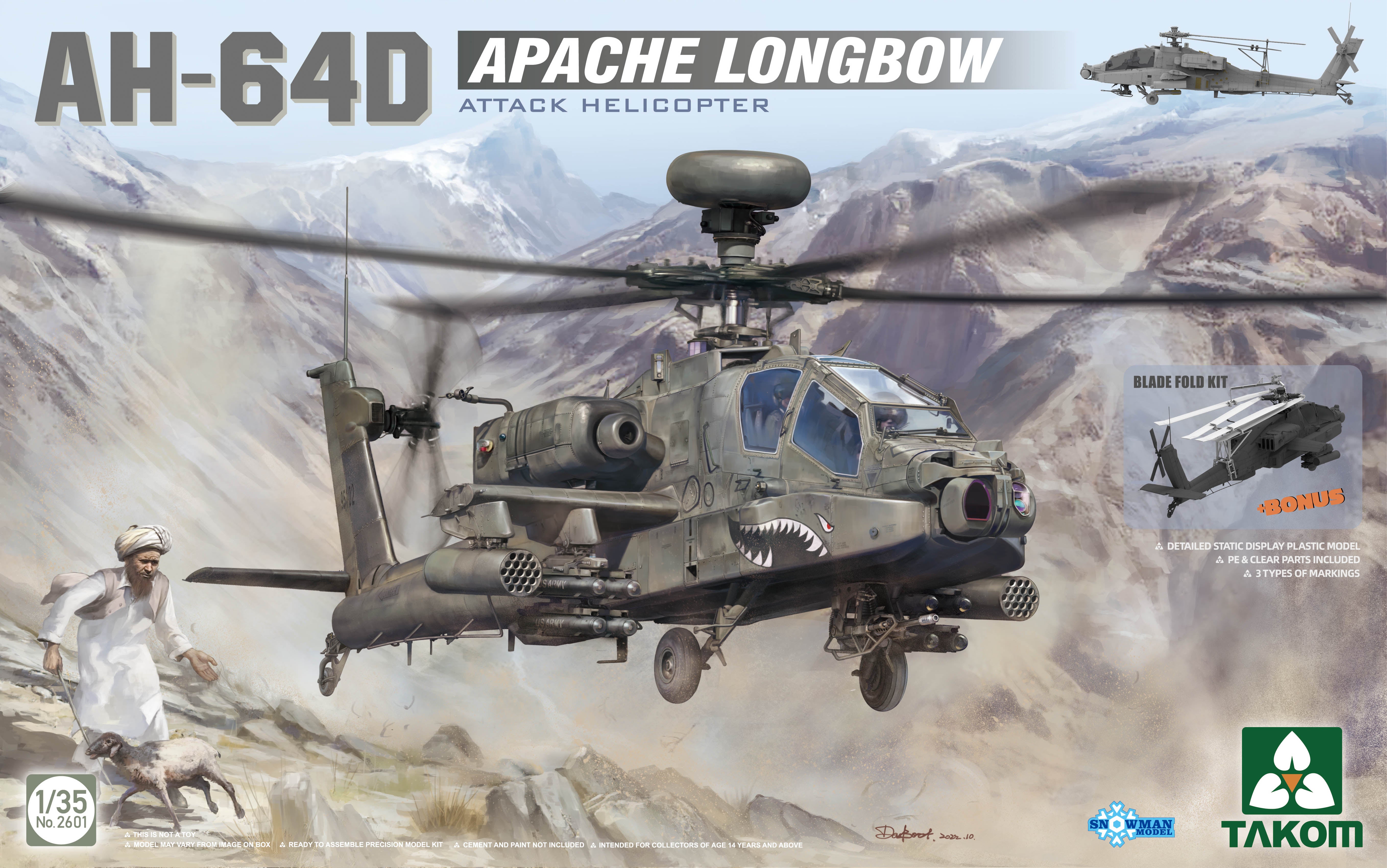 Takom: 1/35 AH-64D Apache Longbow Attack Helicopter