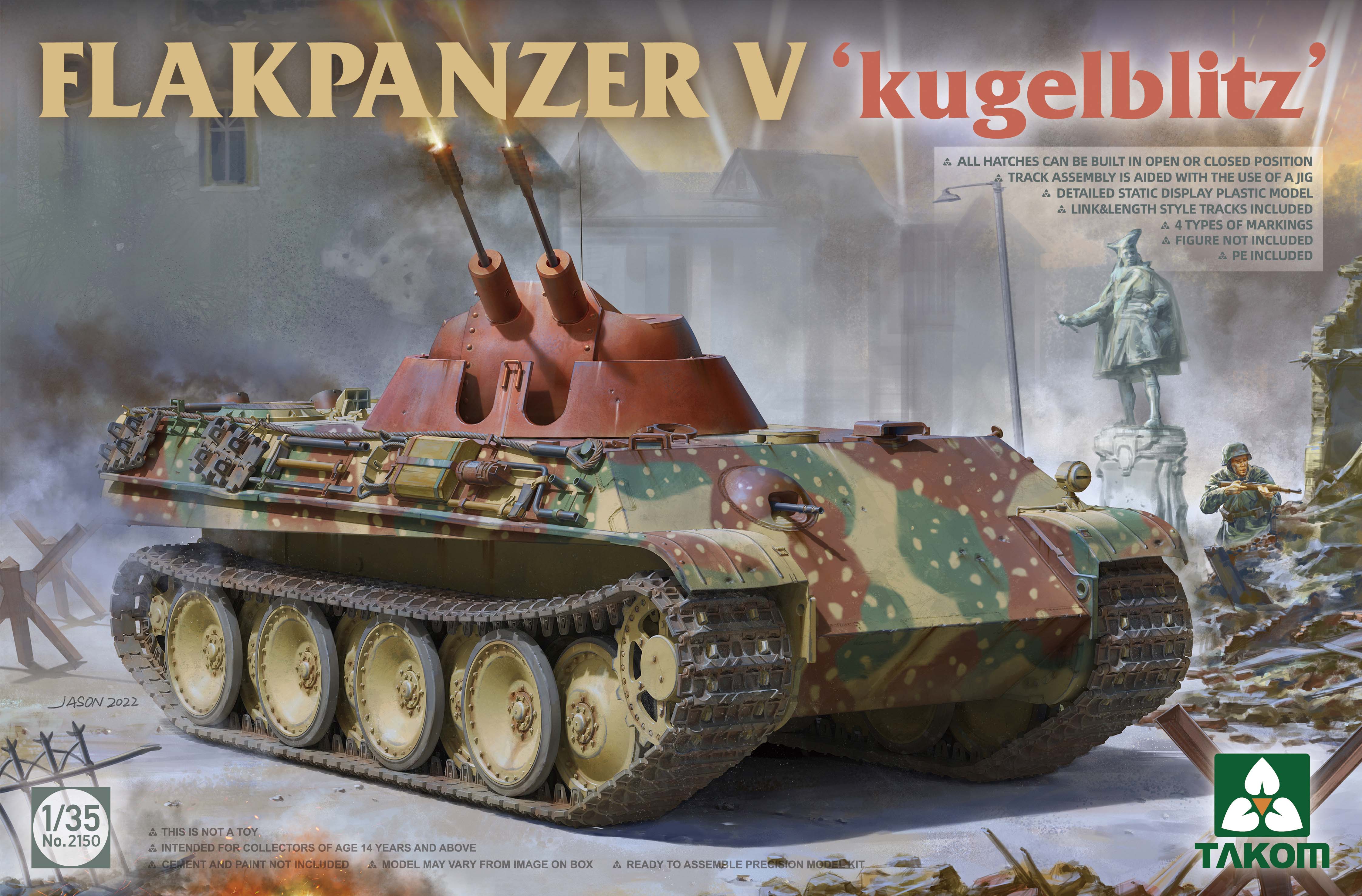 Takom: 1/35 Plakpanzer V Kugelblitz