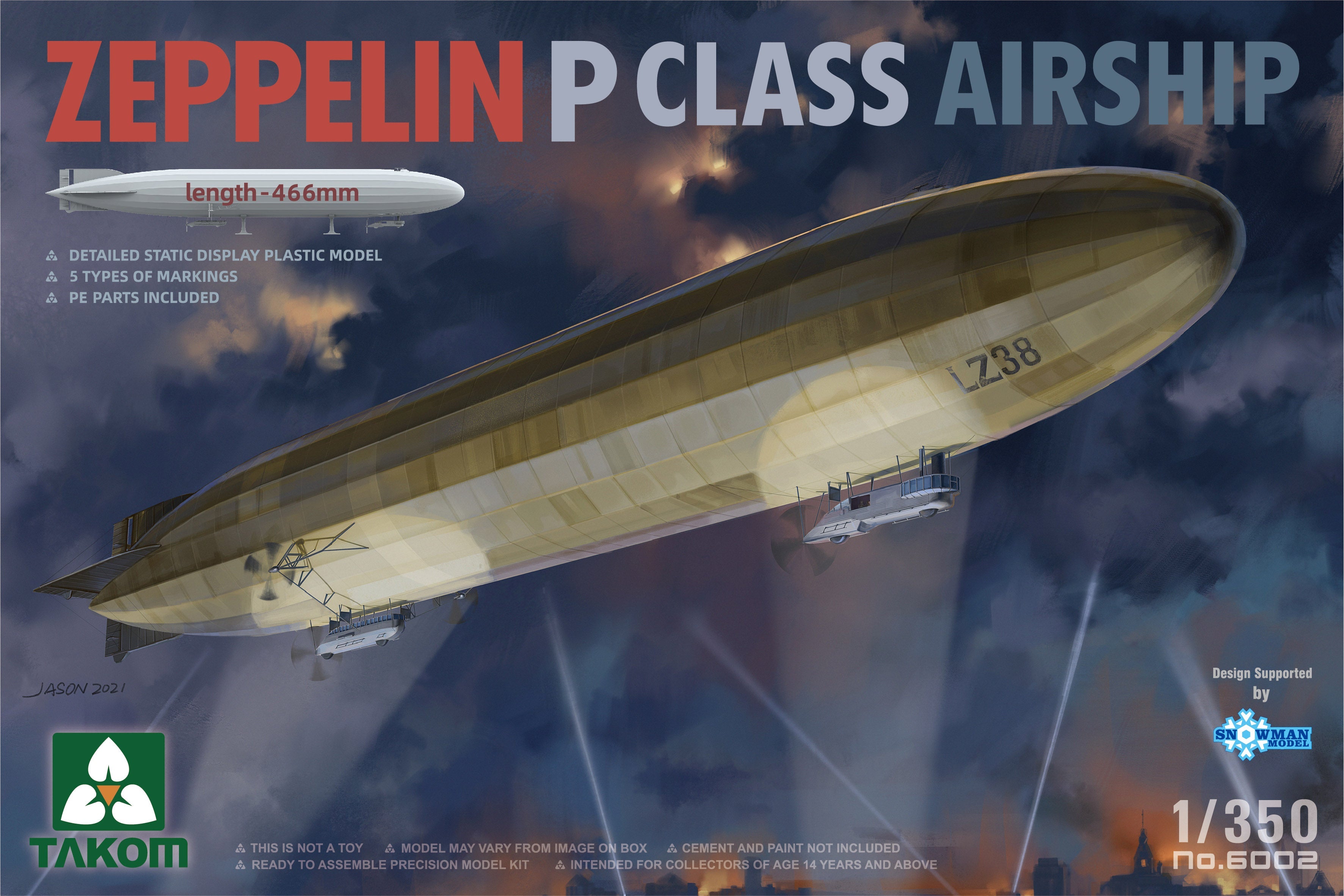 Takom: 1/350 Zeppelin P Class Airship