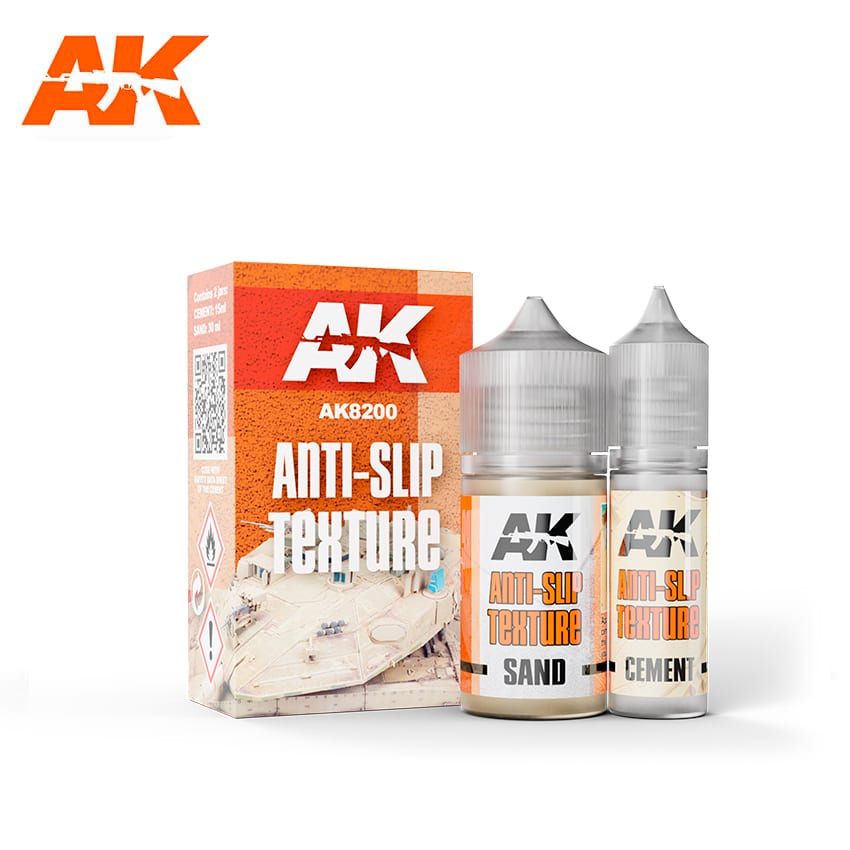 AK8200: Anti-Slip Texture, (30mL & 15mL - 2 Jars)