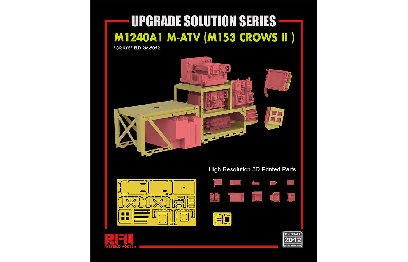 RFM: 1/35 MRAP Radio Set (Resin) For M120A1 M-ATV (M153 Crows II)